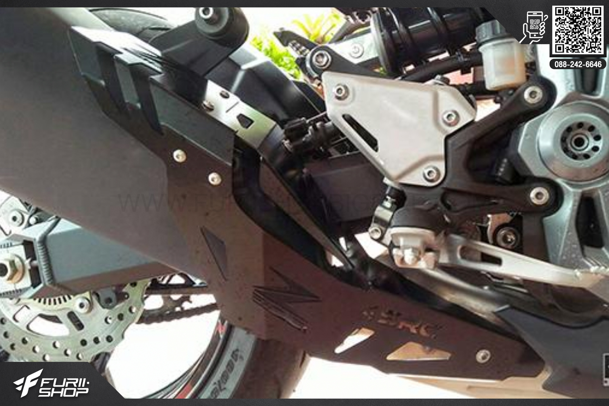 การ์ดท่อ SRC สีดำ Kawasaki Z900 ท่อแต่ง ท่อสูตร ท่อบิ๊กไบค์ ท่อBigbike ท่อไอเสีย