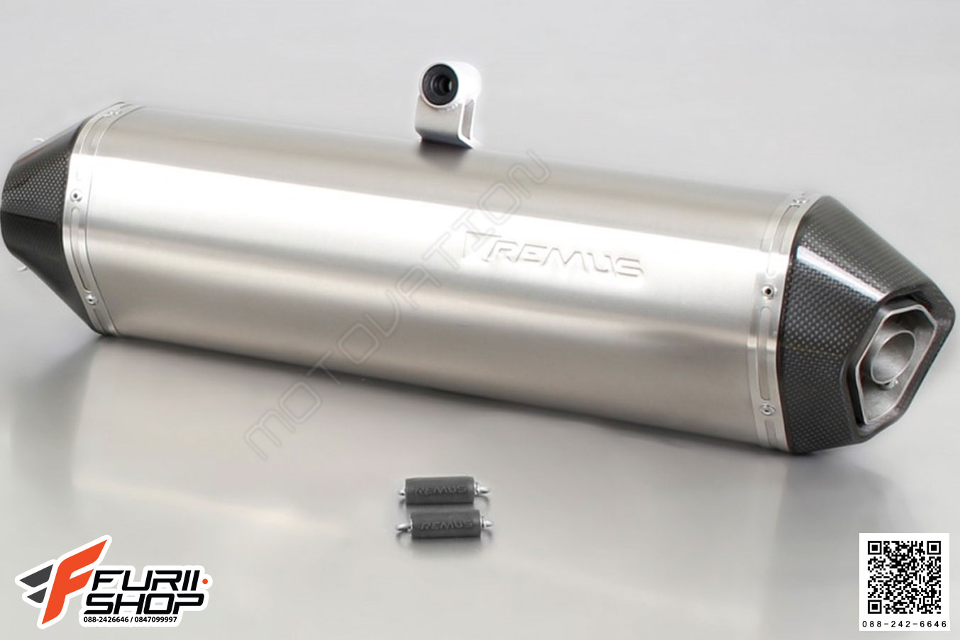 ท่อมอเตอร์ไซค์ REMUS TITANIUM SLIP-ON FOR BMW F700GS/F800GS ท่อแต่ง ท่อสูตร ท่อบิ๊กไบค์ ท่อBigbike ท่อไอเสีย เอ็กพอร์ต