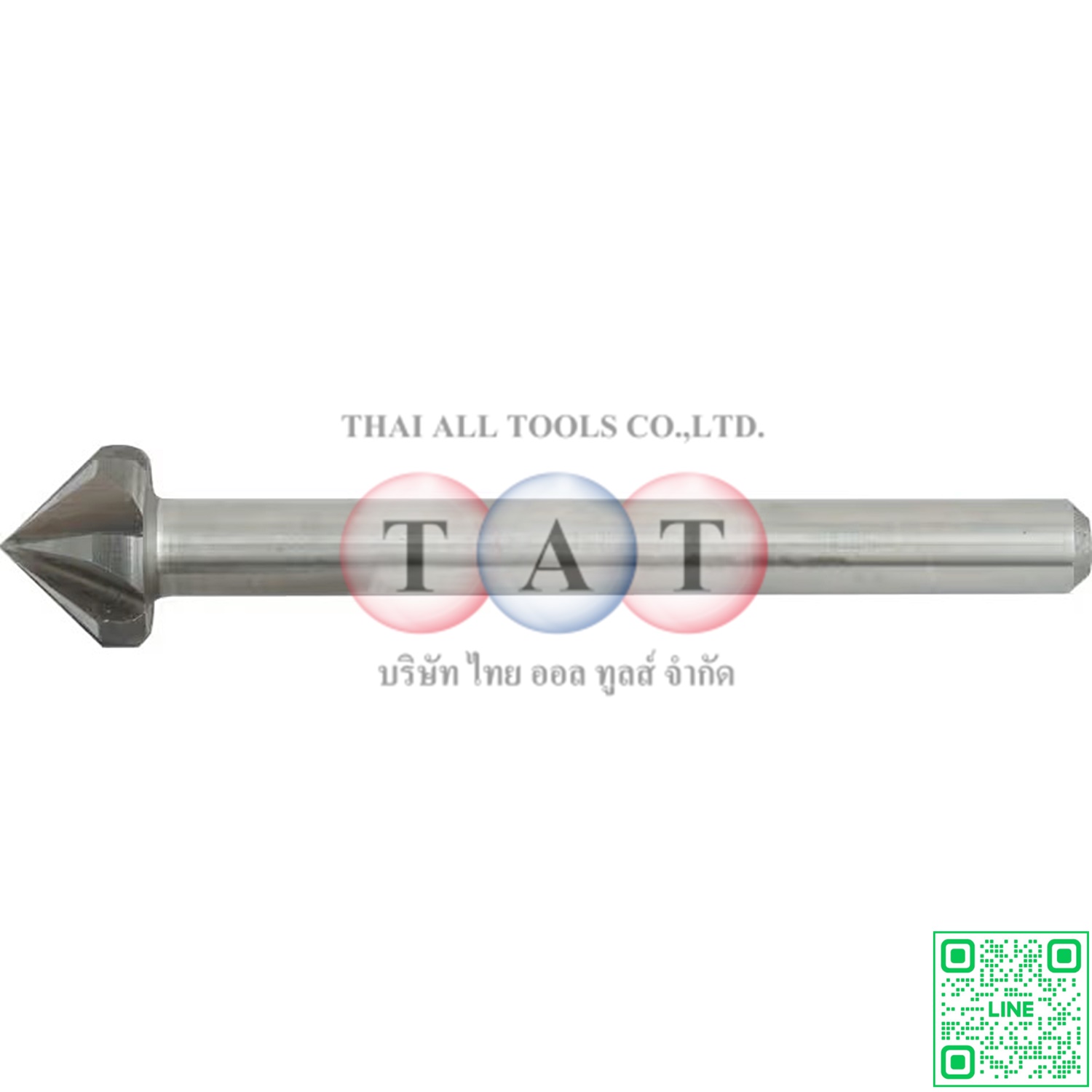 Sherwood 90°, Countersink, 3/8in., Straight Shank, 6 fl, Cobalt High Speed Steel SHR0202060K