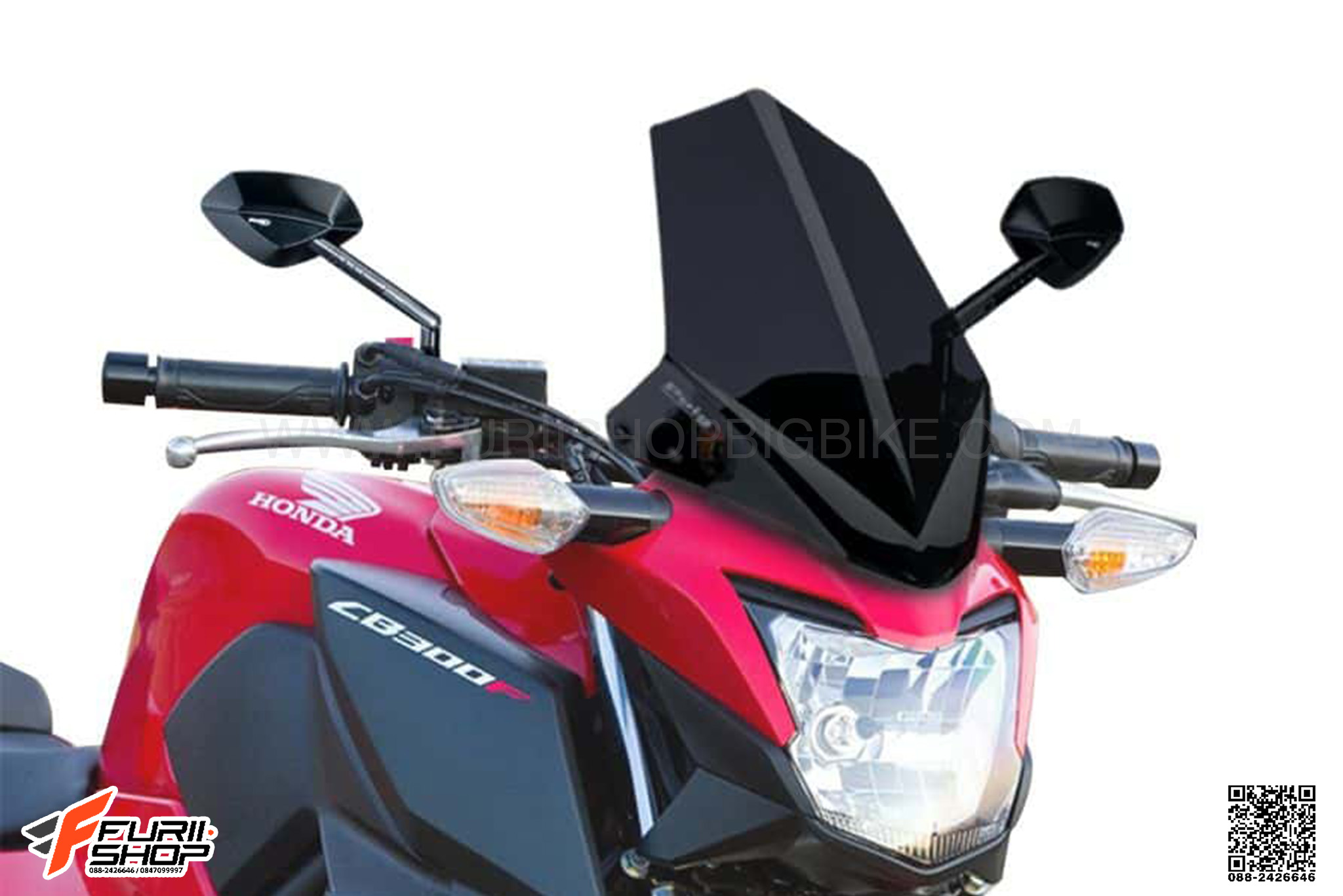 ชิวหน้า PUIG สีSOMKE เข้ม FOR HONDA CB300F