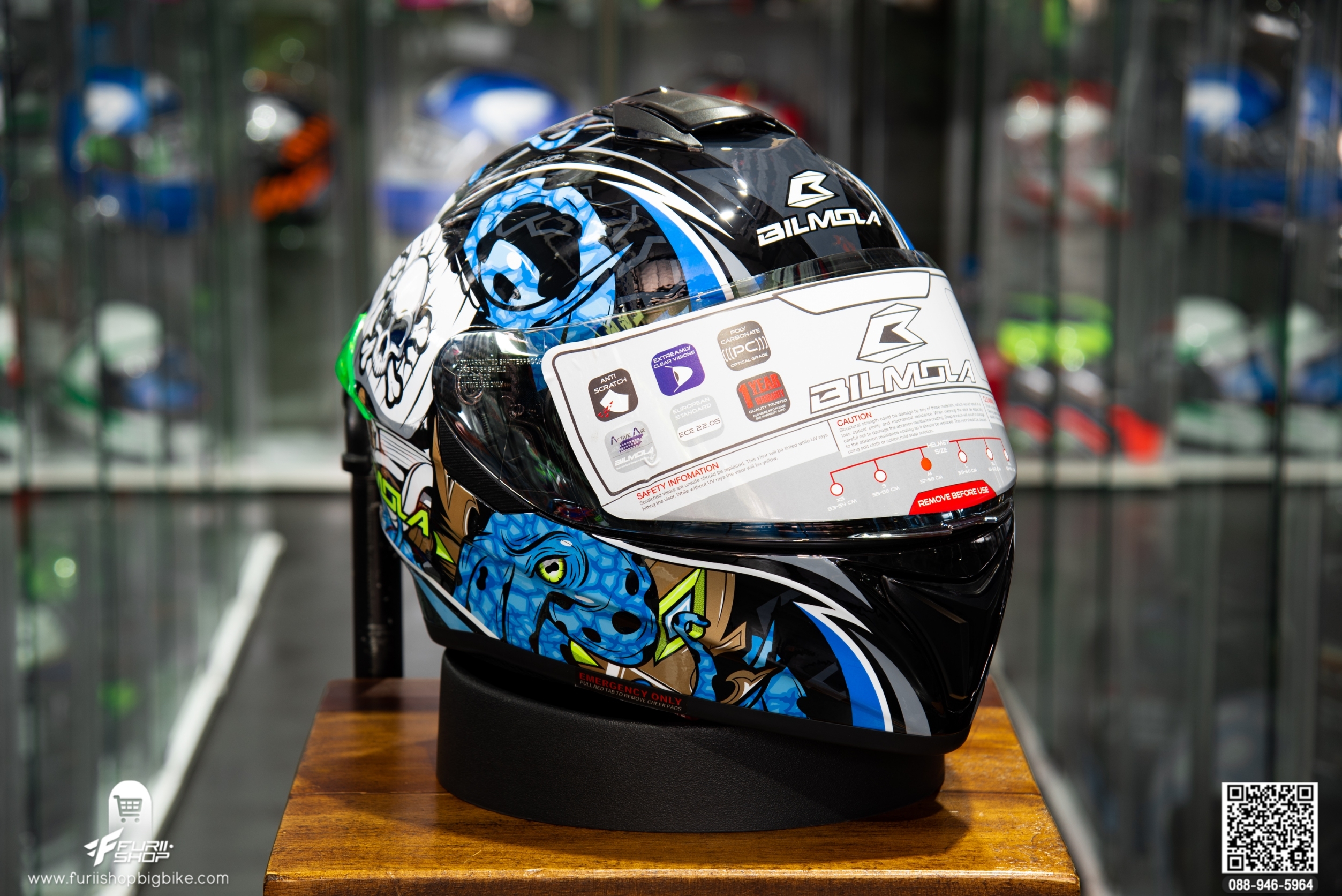 หมวกกันน็อค BILMOLA NEX 2020 King Octo Blue
