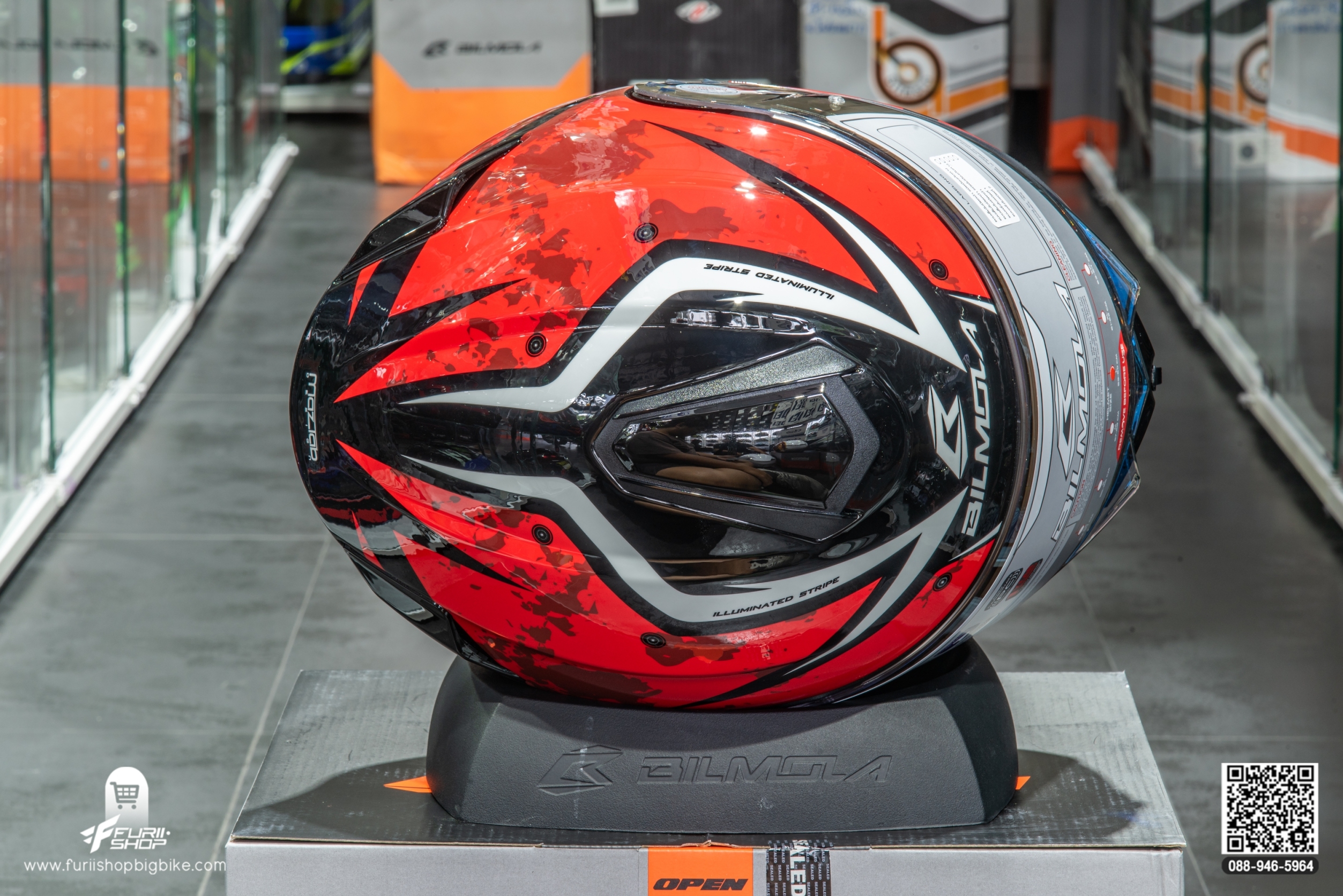 หมวกกันน็อค BILMOLA Explorer EVO RED (GLOSSY)