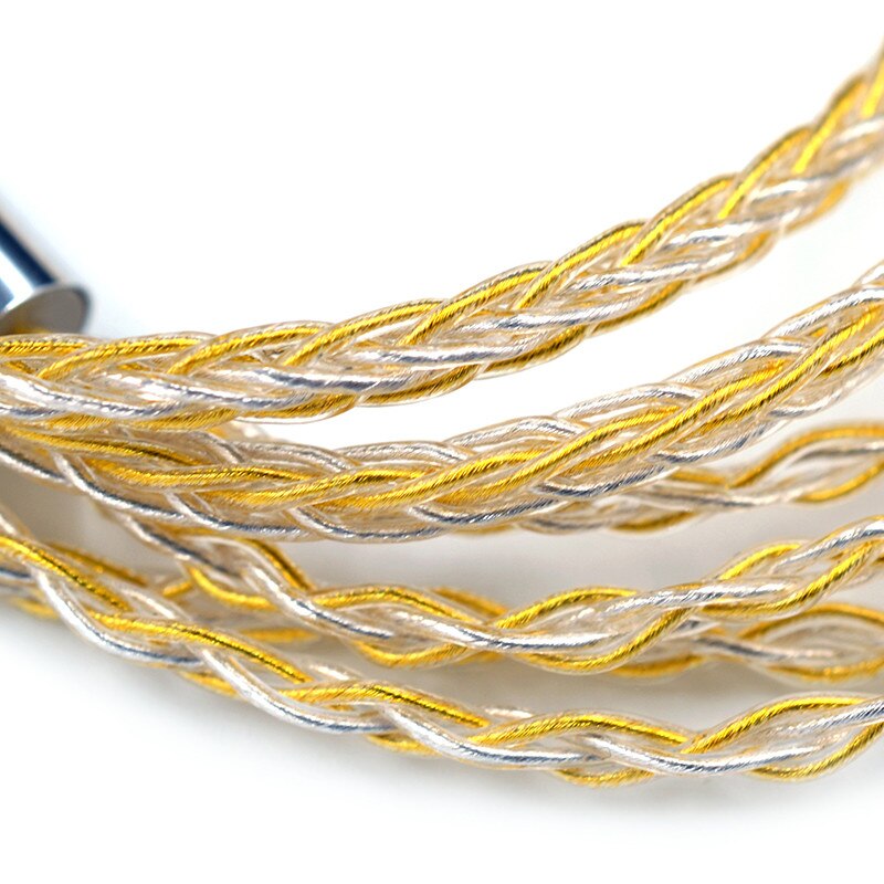 ขายสาย KZ Goldsilver cable สายถักชุบเงิน+ทอง 200 แกนรุ่นใหม่ล่าสุด