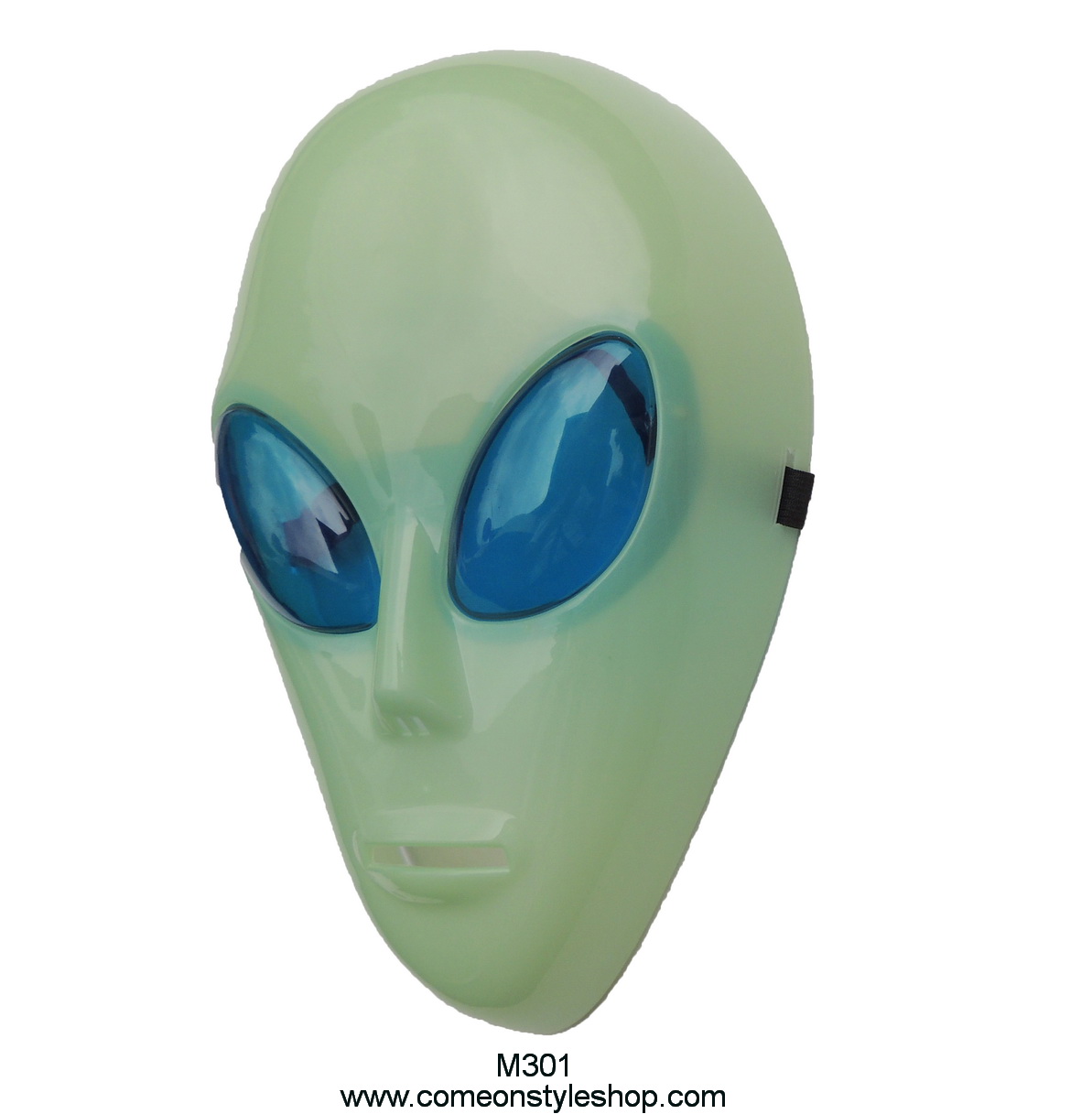 หน้ากากเอเลียน alien ยูเอฟโอ สีเขียวเรือนแสง หน้ากากปาร์ตี้ ออกงาน แฟนซี คอสเพลย์ หน้ากากคุณภาพ Green Alien UFO Space