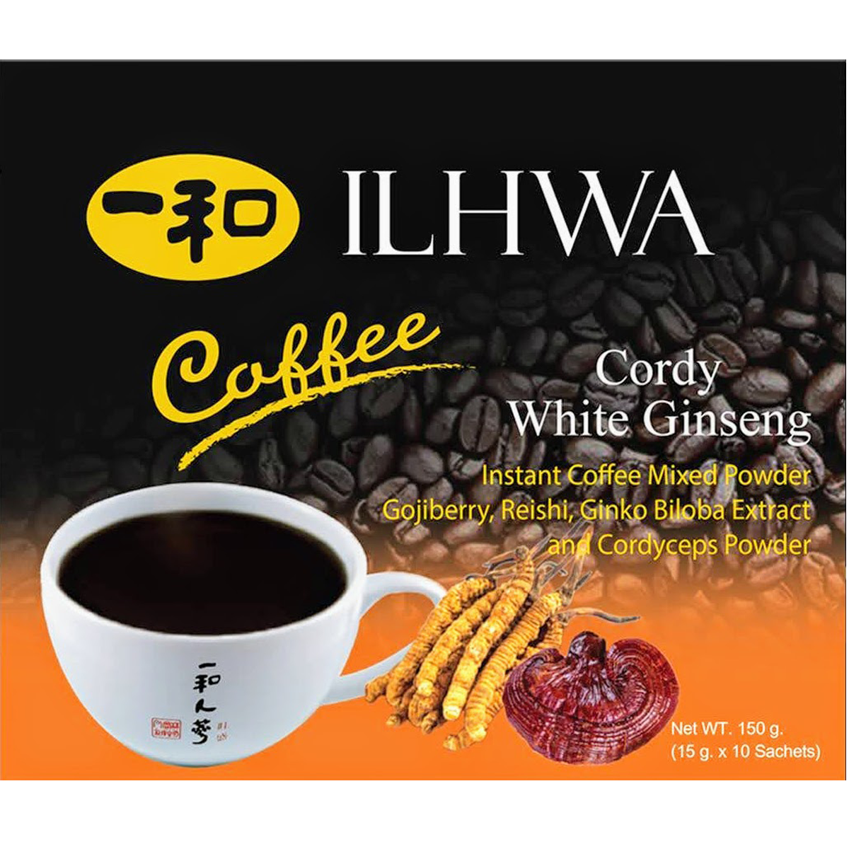 กาแฟถั่งเช่า และโสมเกาหลี (อิลวาคอร์ดี้)