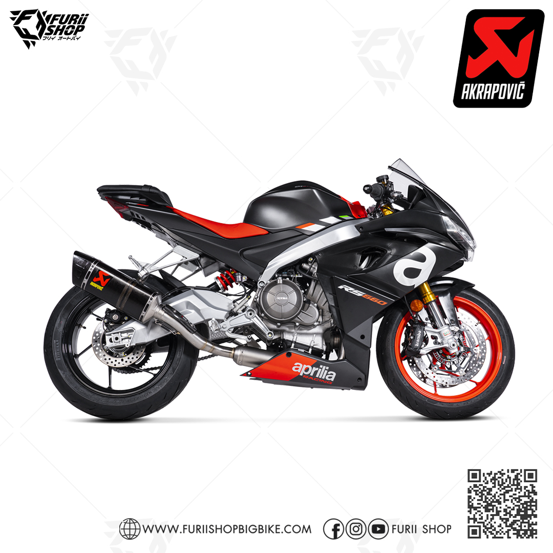ท่อมอเตอร์ไซค์ Akrapovic Carbon Gp : for Aprilia RS660 / Tuono 660 2022
