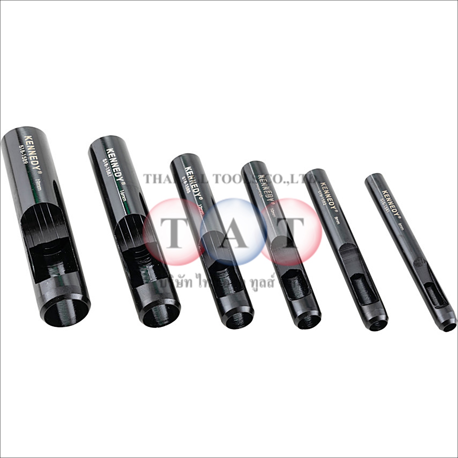 เหล็กตอกรู HOLLOW PUNCH SET 6-19mm (6-PCE) KENNEDY
