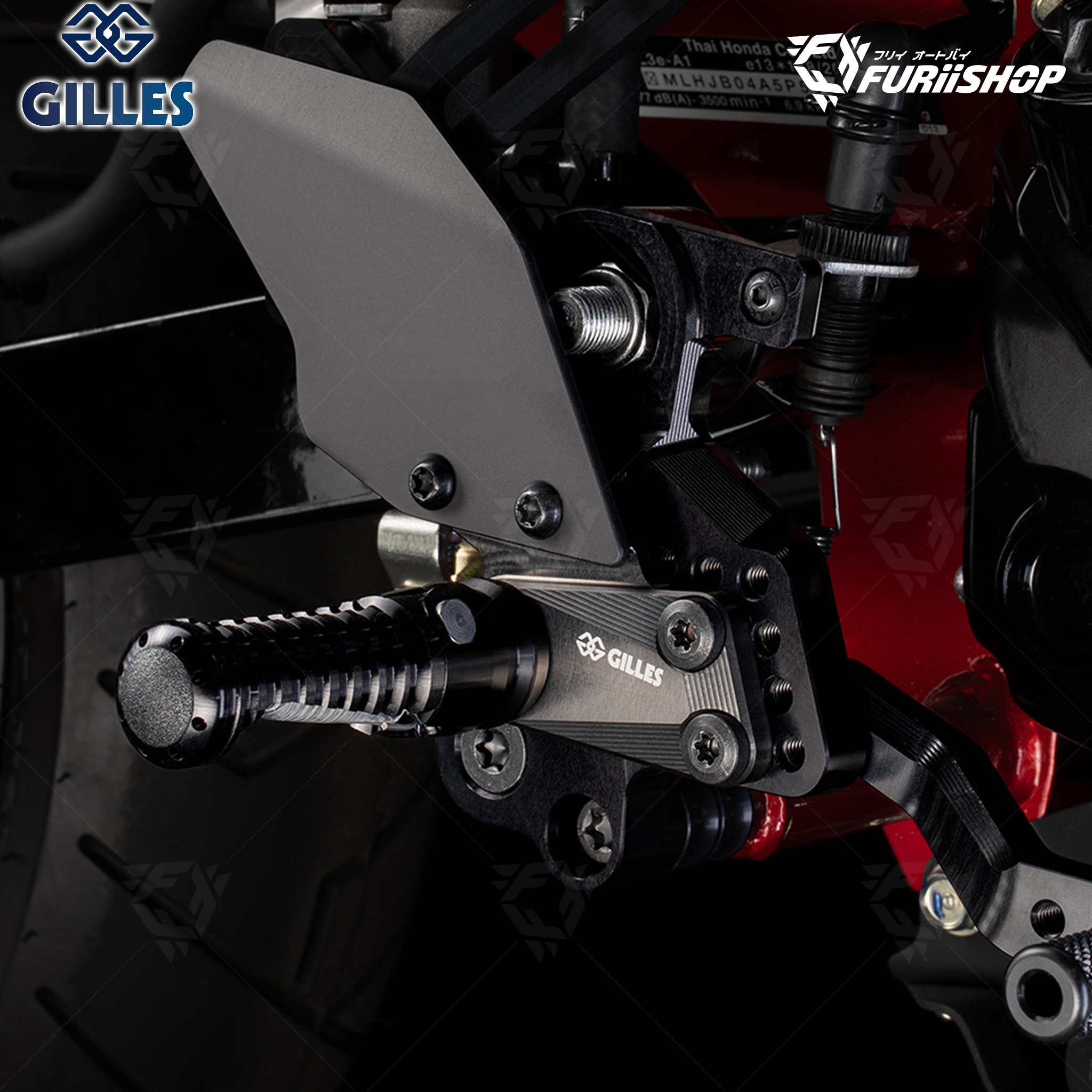 เกียร์โยง As31 Gillestooling - Rearsets As31 : for Honda Dax125 2022-2024