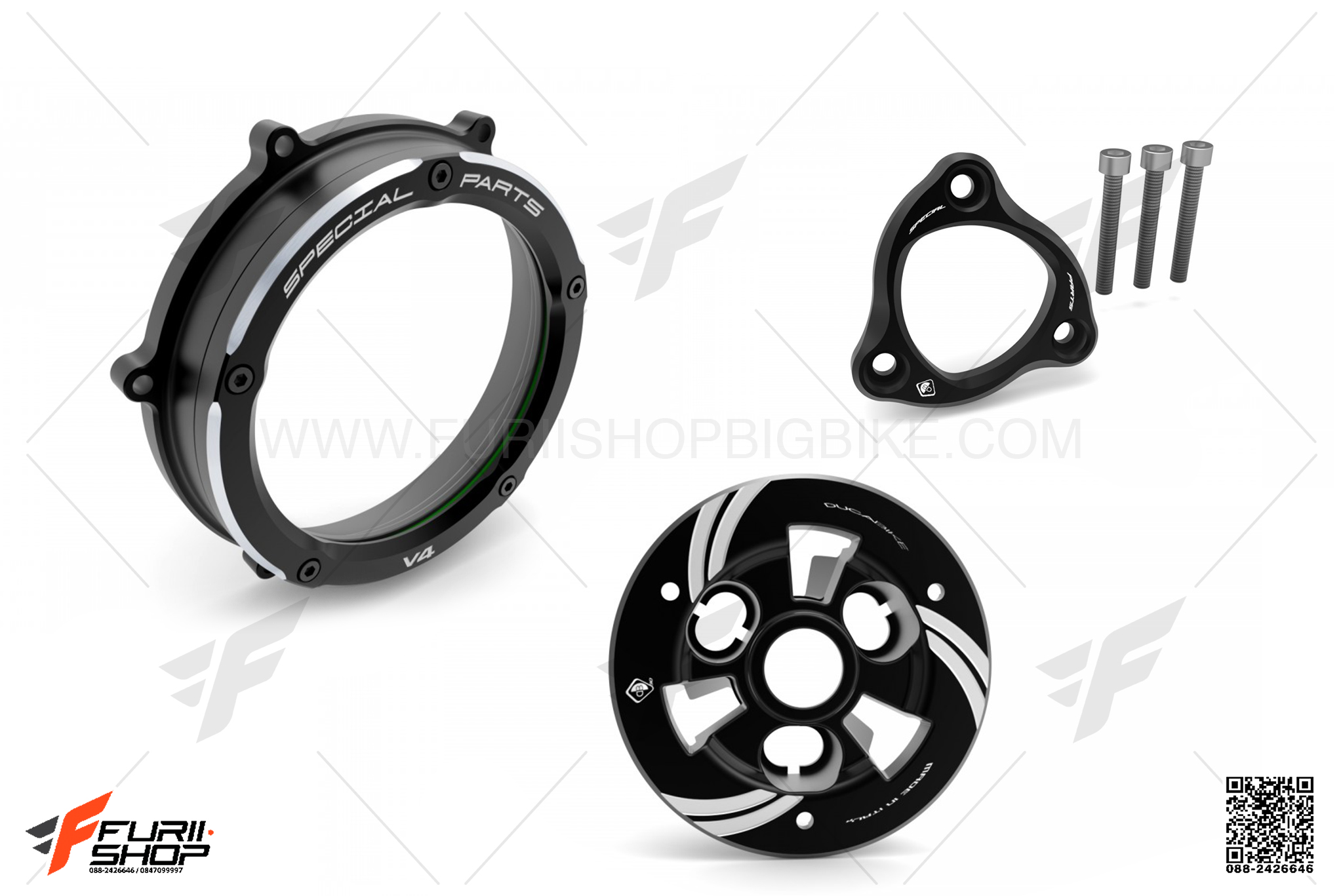 ชุดครอบครัชแต่ง DUCABIKE สีดำ FOR DUCATI PANIGALE V4