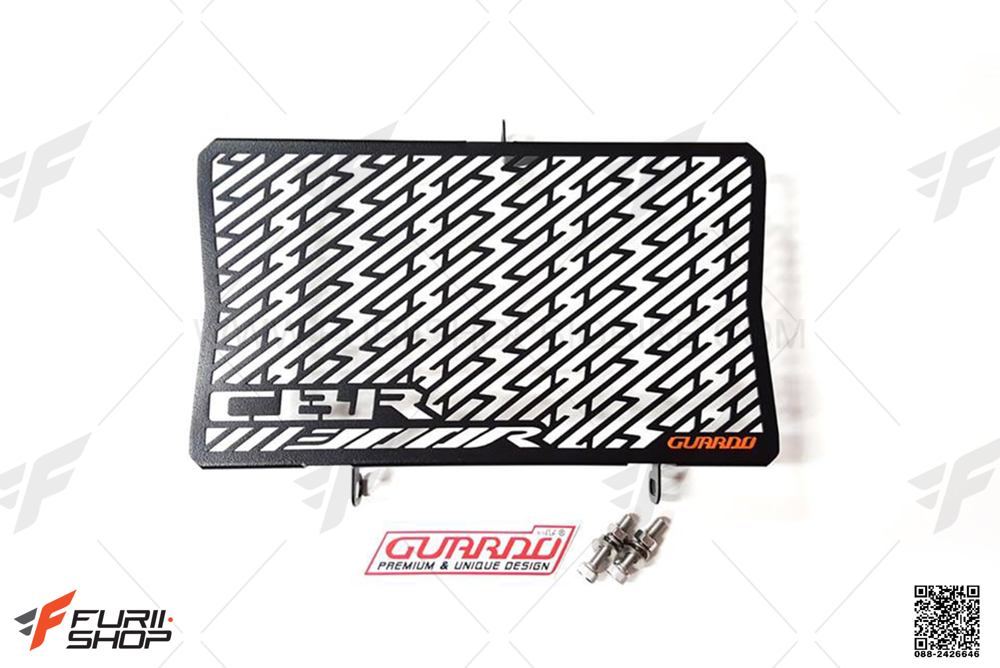 การ์ดหม้อน้ำ GUARDO สีดำ FOR CBR300R