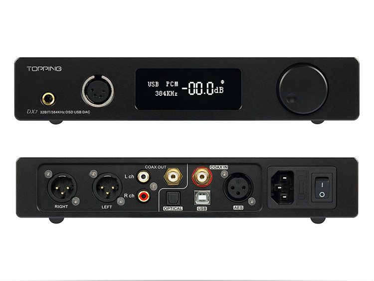 ขาย TOPPING DX7 DAC/AMP ตั้งโต๊ะชุดใหญ่ระดับ Hi-Res รองรับ DSD มาพร้อม Remote control