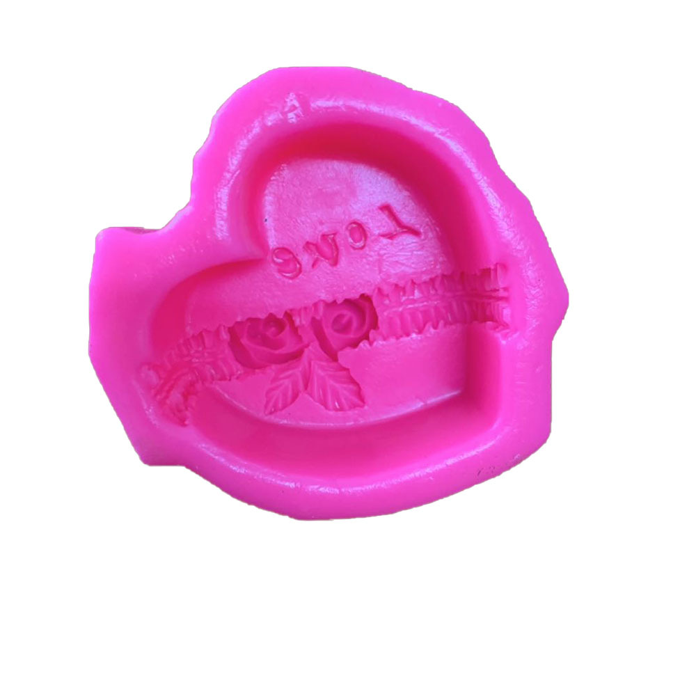 แม่พิพม์ซิลิโคน พิพม์วุ้นหัวใจกุหลาบ