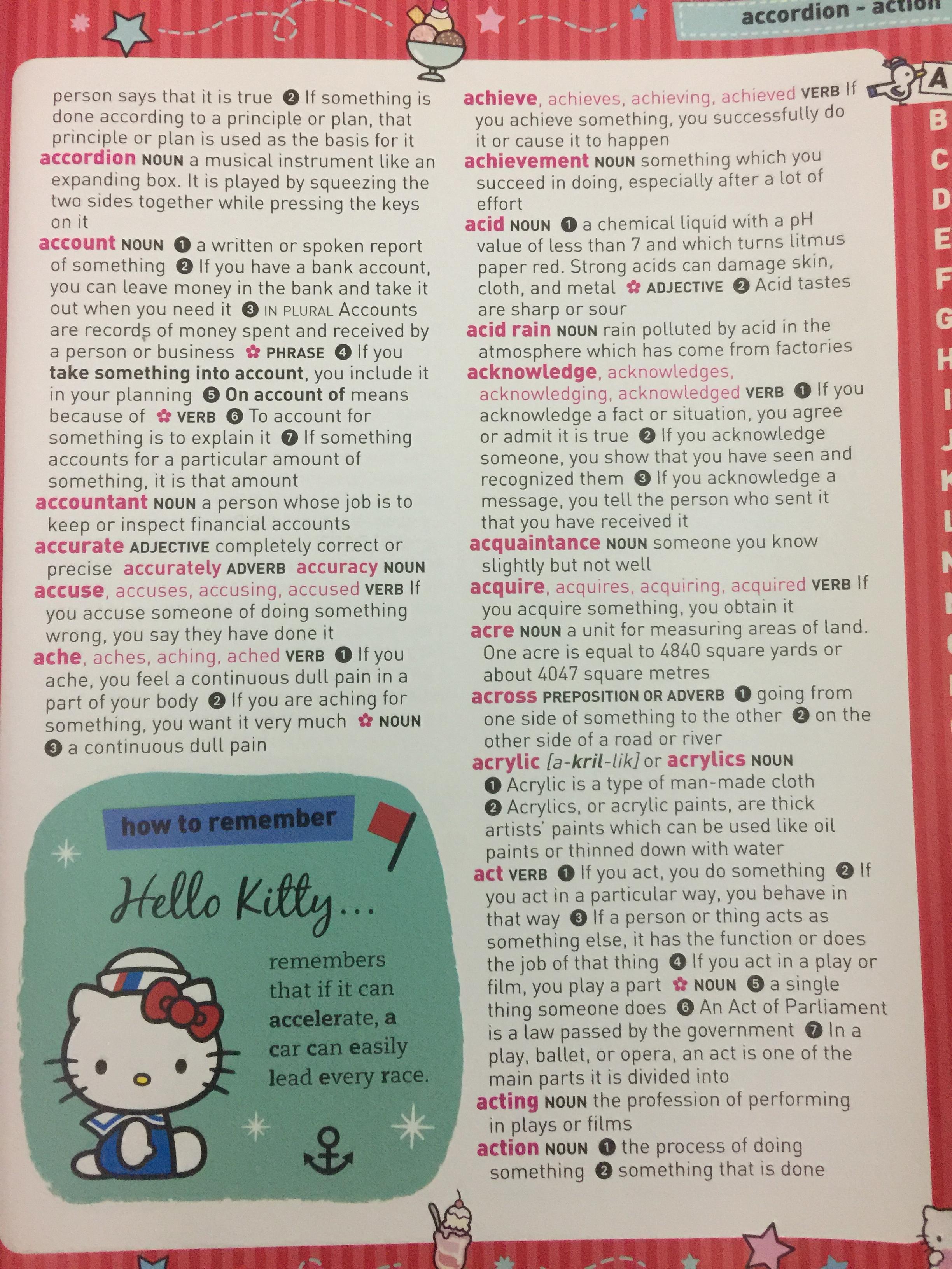 HELLO KITTY Dictionary. By Collins 0 กก.
