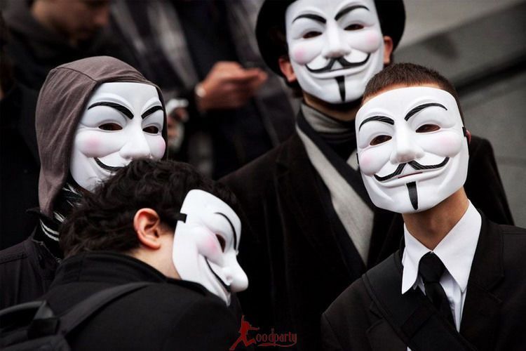หน้ากาก Guy Fawkes จากภาพยนต์เรื่อง V for Vendetta หน้ากากปาร์ตี้ ออกงาน