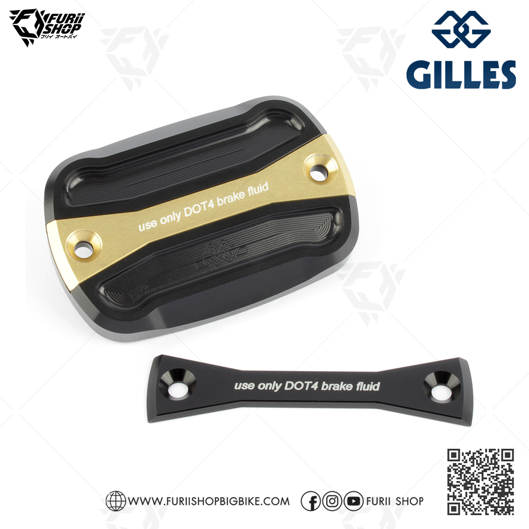 ฝาปิดกะปุกน้ำมันเบรก Gilles tooling Brake Fluid Cover : for Yamaha TMAX530 SX/DX 2017-2019 & TMAX560 2020-2021