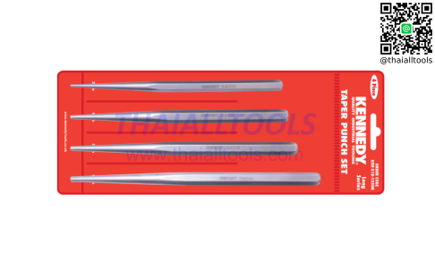 เหล็กเจาะนำศูนย์ LONG TAPER PUNCH SET (4-PCE) KENNEDY