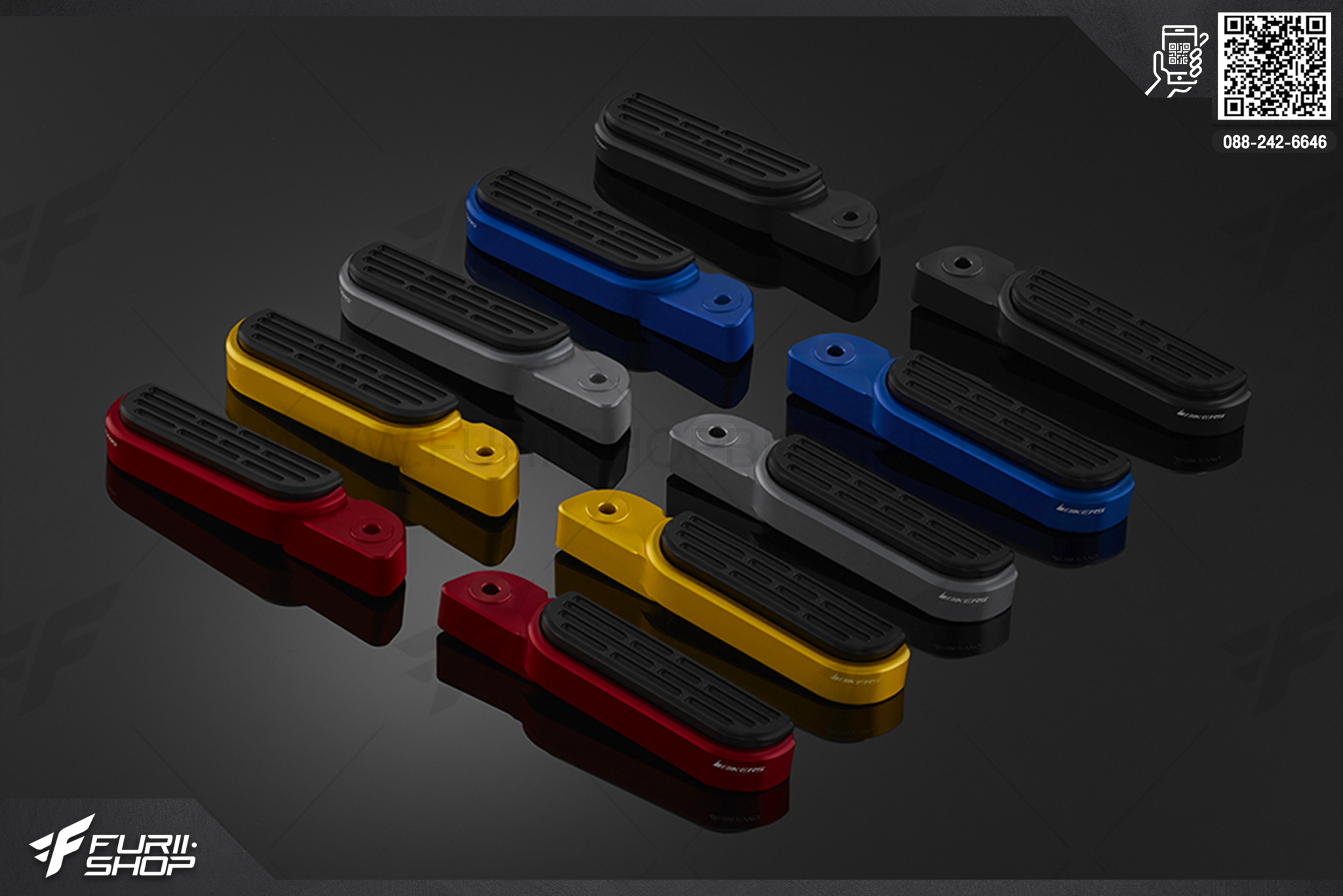 พักเท้าหลัง Rear Footrests Bikers Honda Forza300 2018-2020