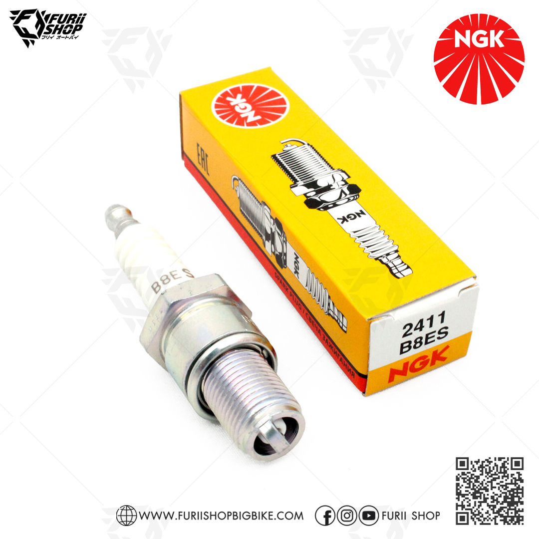 หัวเทียน NGK รุ่น NICKEL STANDARD ขั้ว NICKEL ( B8ES ) ใช้สำหรับ BEAT/LS110/N/NS/LS125/NSR150/AR125/GTO