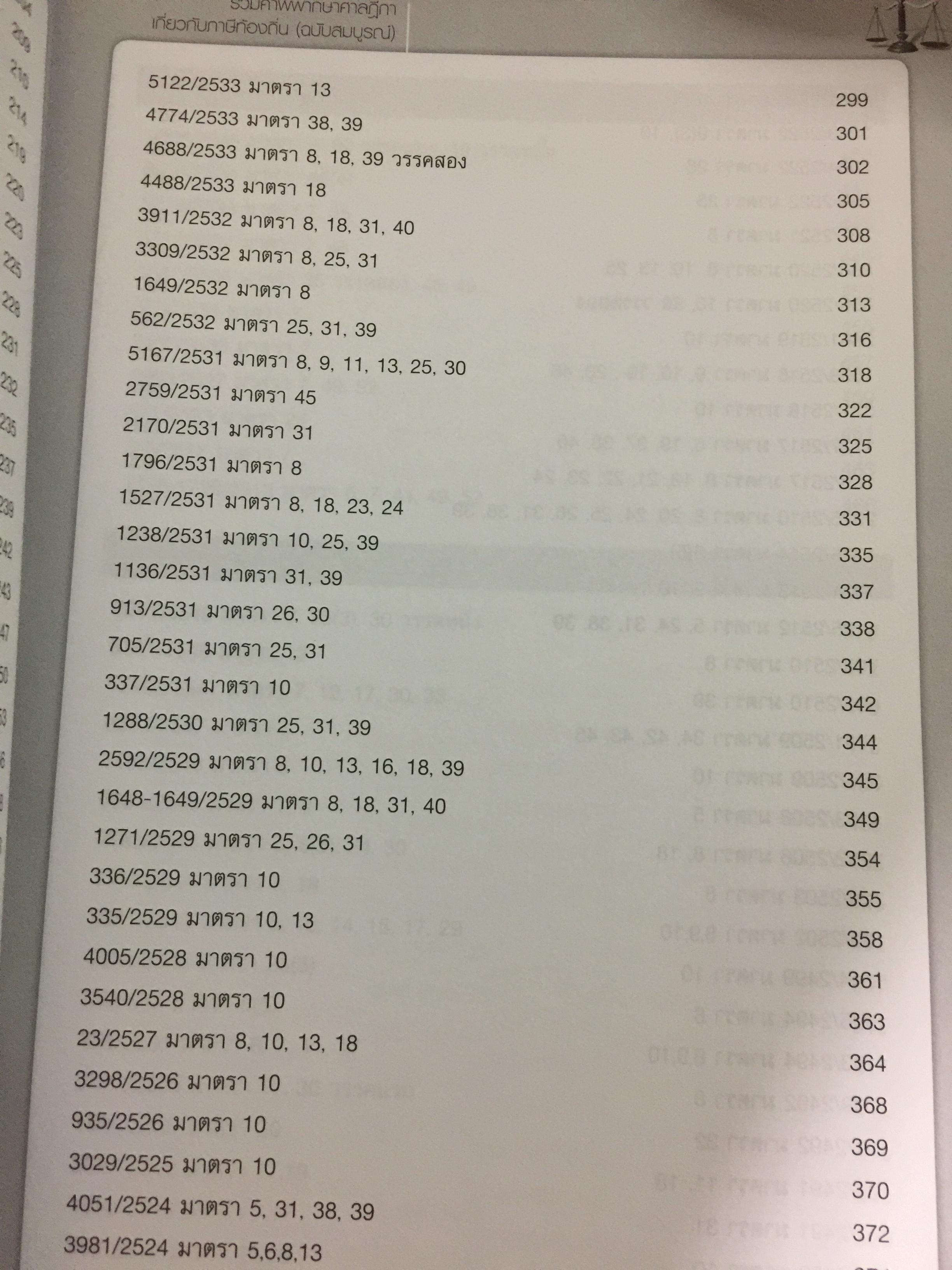 รวมคำพิพากษาศาลฎีกา เกี่ยวกับภาษีท้องถิ่น (ฉบับสมบูรณ์) โดย อวิรุทธิ์ ชาญชัยกิตติกร 0 กก.