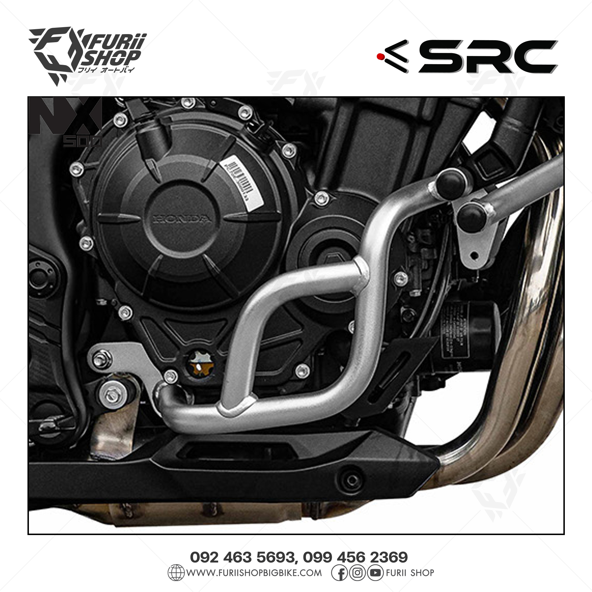 แคชบาร์ล่าง Crash Bar Low SRC For Honda NX500