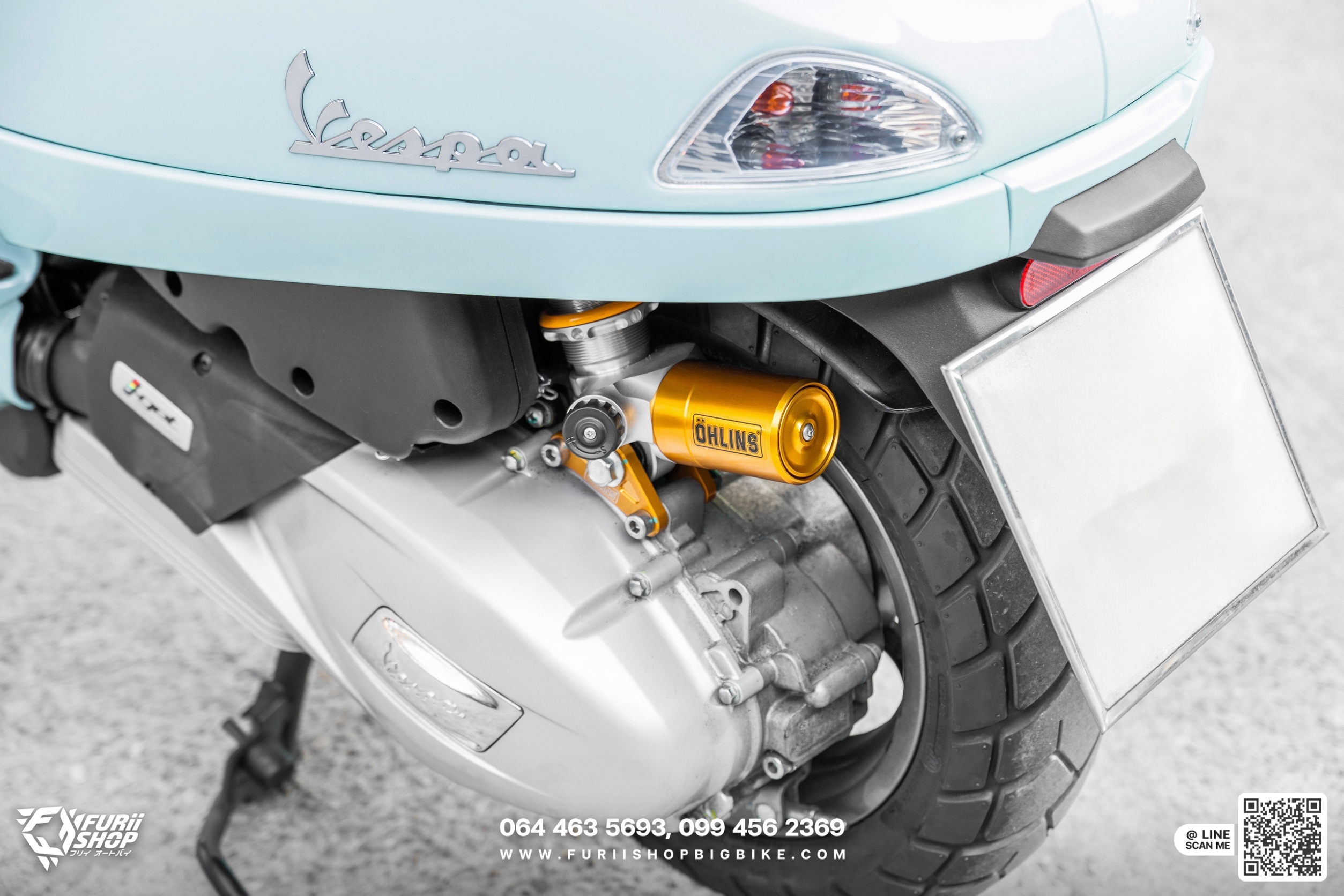 โช้คหลังมอเตอร์ไซค์ Ohlins PI302 for Vespa LX125 & S125