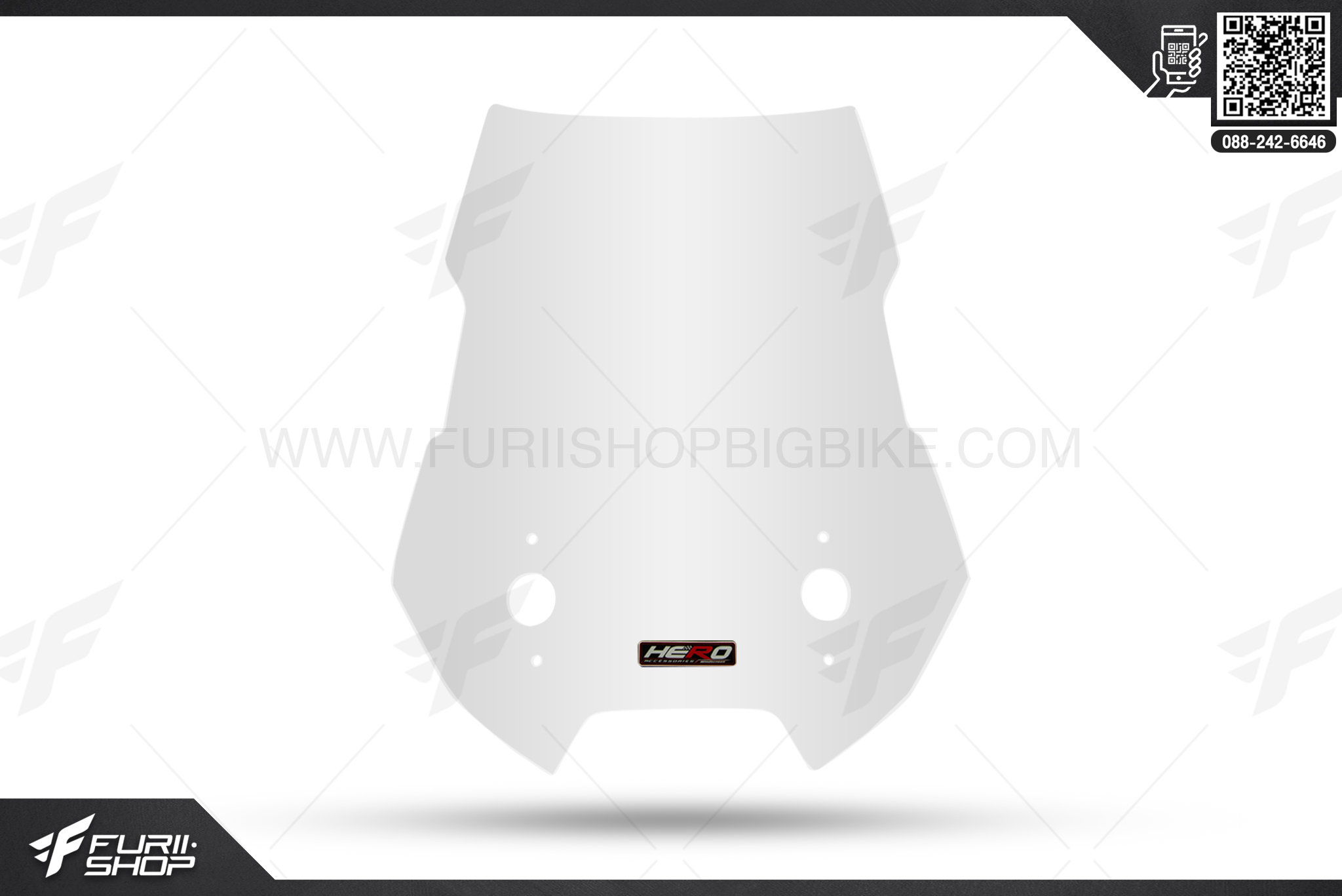 ชิวหน้าHERO VERSYS650 ใส