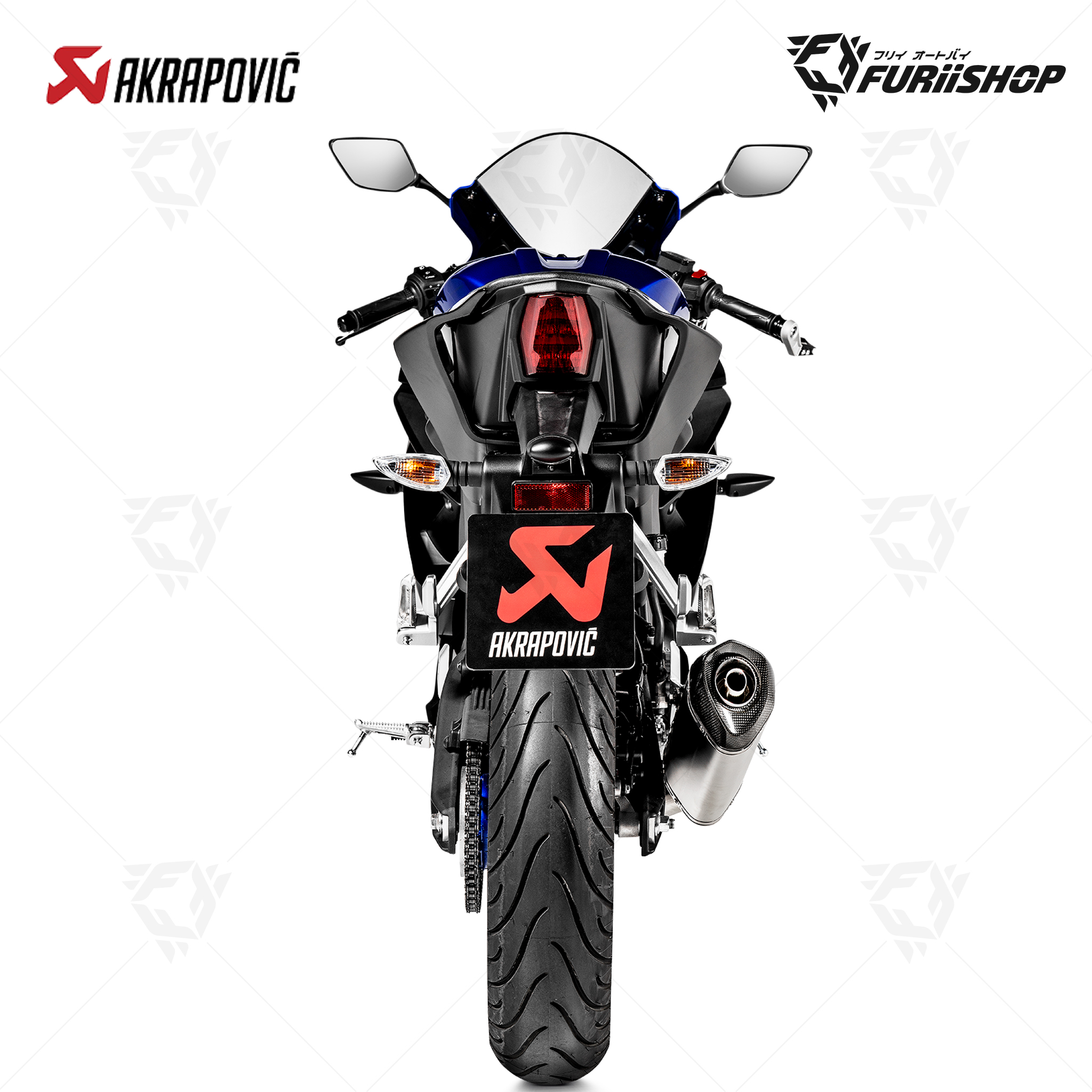 ท่อไอเสีย Slip-On Akrapovic - Titanium YAMAHA YZF-R15 2018-2020
