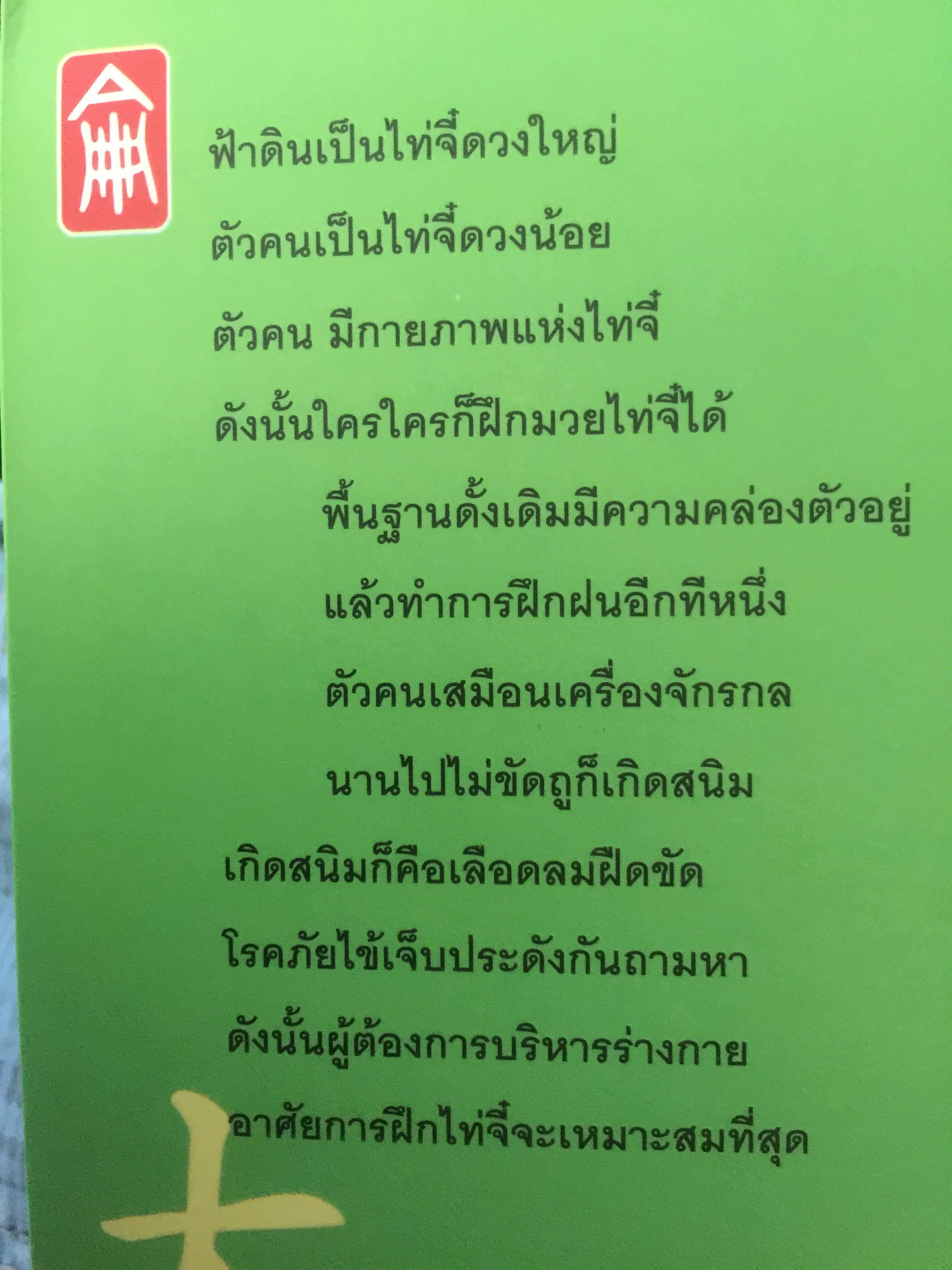 มวยพลังภายใน ไทเก๊ก(มวยไท้จี๋ตระกูลหยาง) 2,500 กรัม