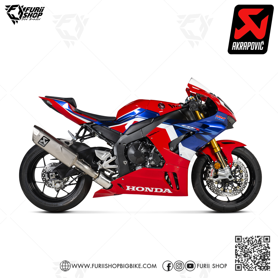 ท่อแต่ง Akrapovic Slip on GP ปลายดาบ Logo Aluminium : for Honda CBR1000RR-R 2020-2023