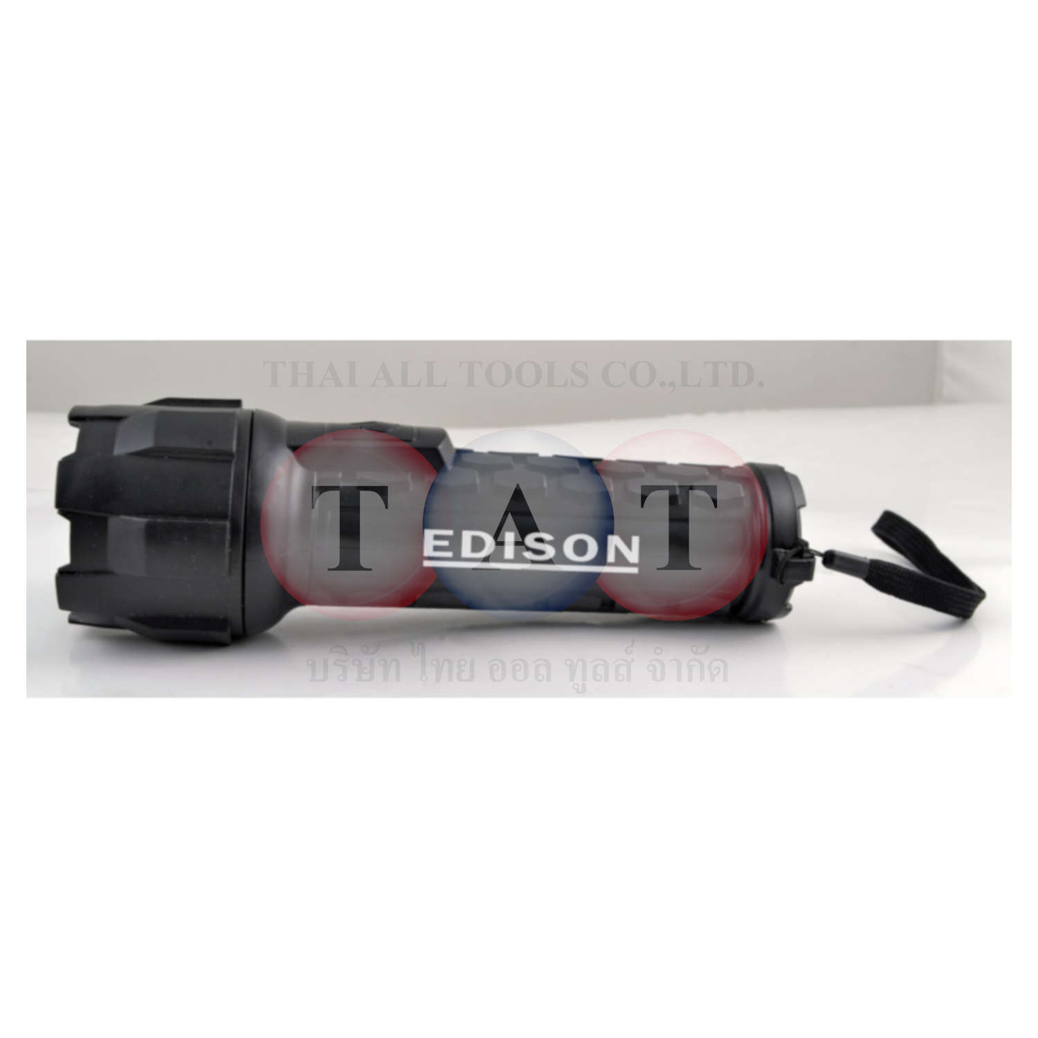 Edison.EWT003 - Rubber LED Waterproof Torch 3W CREE LED, 2x D Batteries