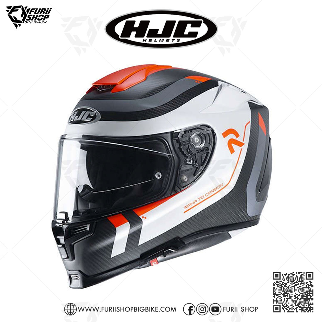 หมวกกันน็อคเต็มใบ(มีแว่นกันแดด) HJC RPHA70 : REPLE MC6SF CARBON