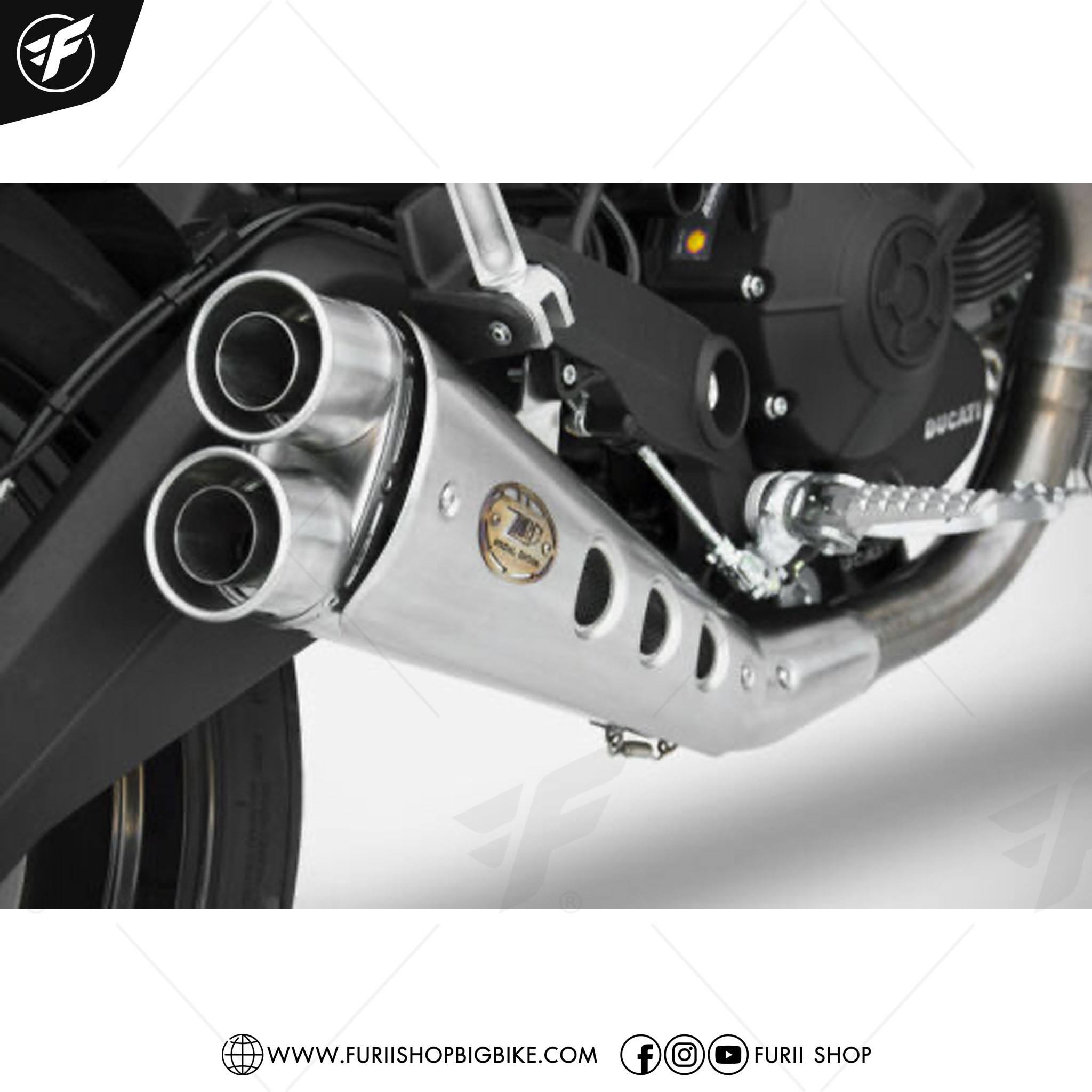 ท่อ ZARD SLIP ON SPECIAL FOR Ducati Monster 797 2017-2021