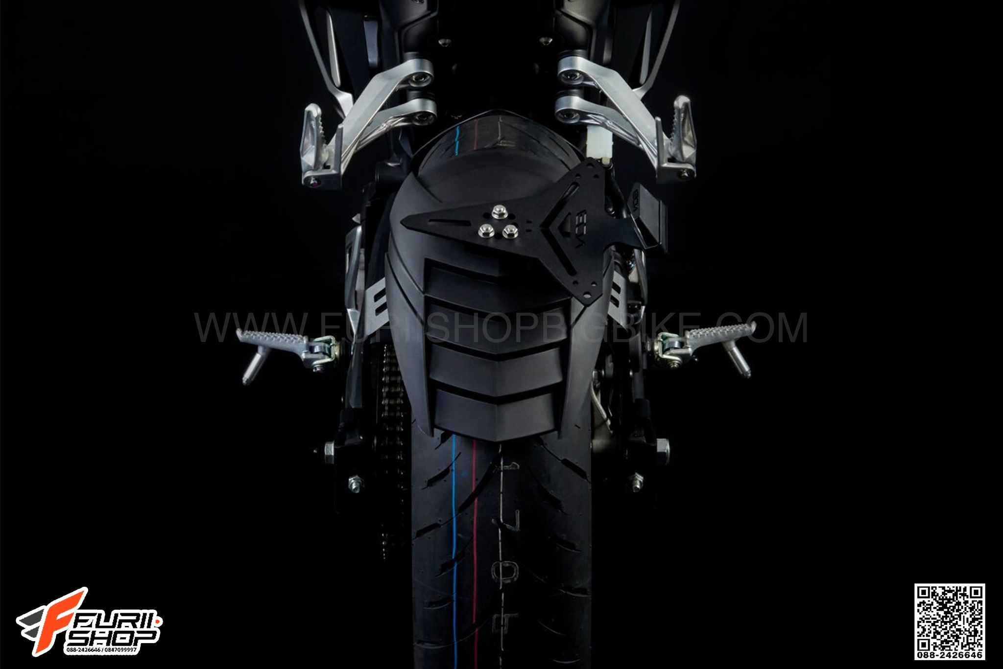 กันดีดพร้อมที่ติดทะเบียน LEON FOR HONDA CB150R