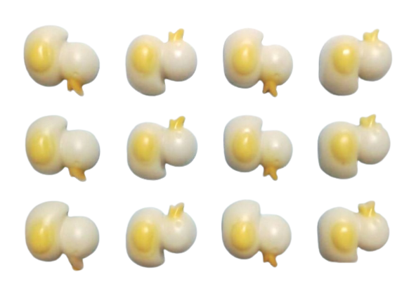 แม่พิมพ์วุ้น เป็ดประกบ 6ตัว พลาสติกแข็ง