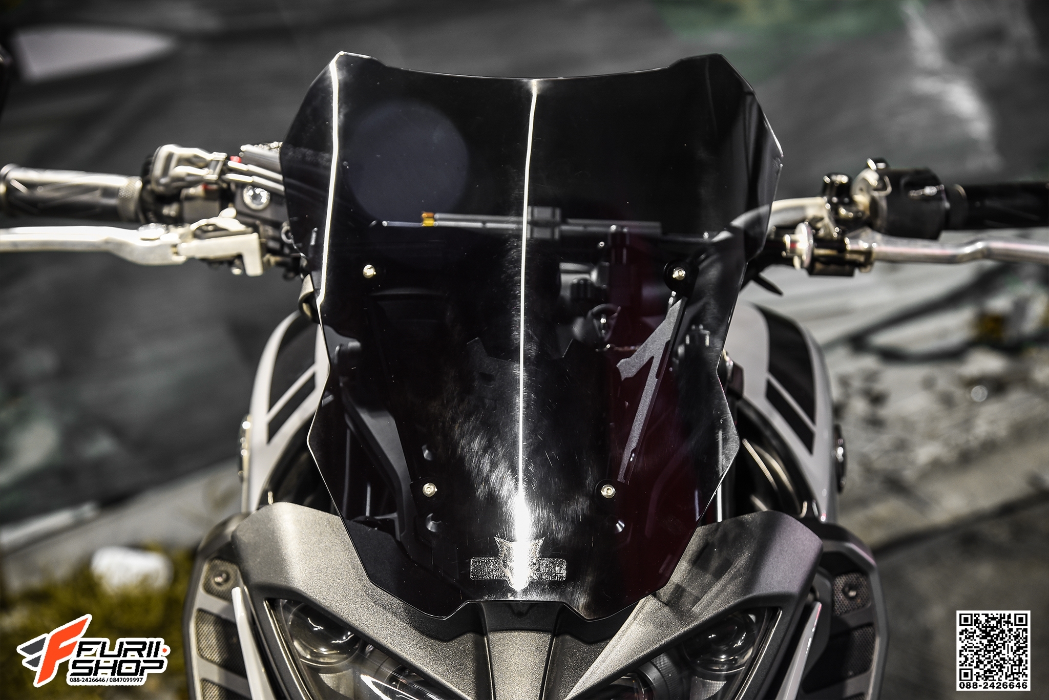 ชิวหน้า WERE WOLE SMOKE FOR YAMAHA MT09 2017