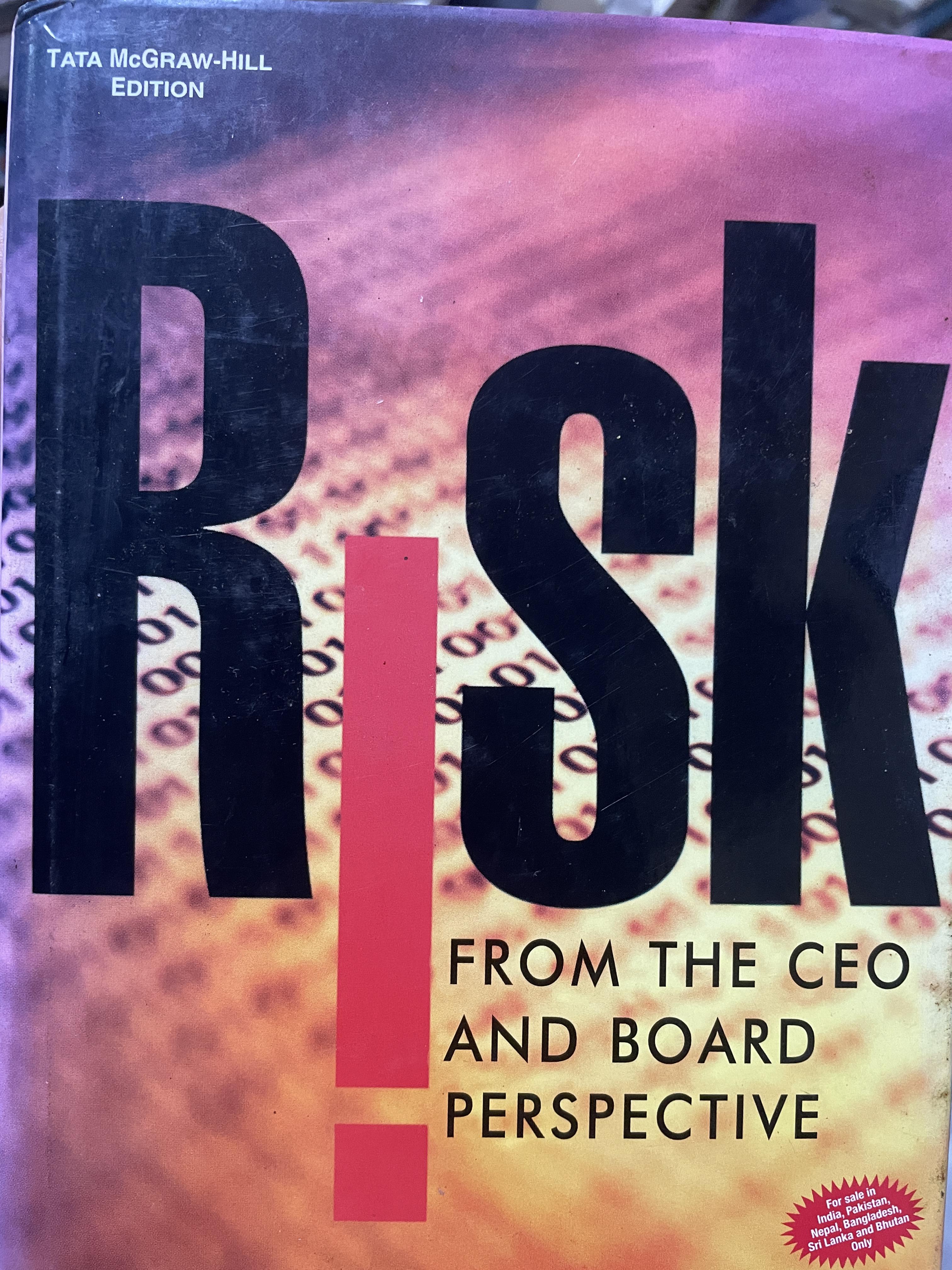 RISK. FROM THE CEO AND BOARD PERSPECTIVE 2,500 กรัม