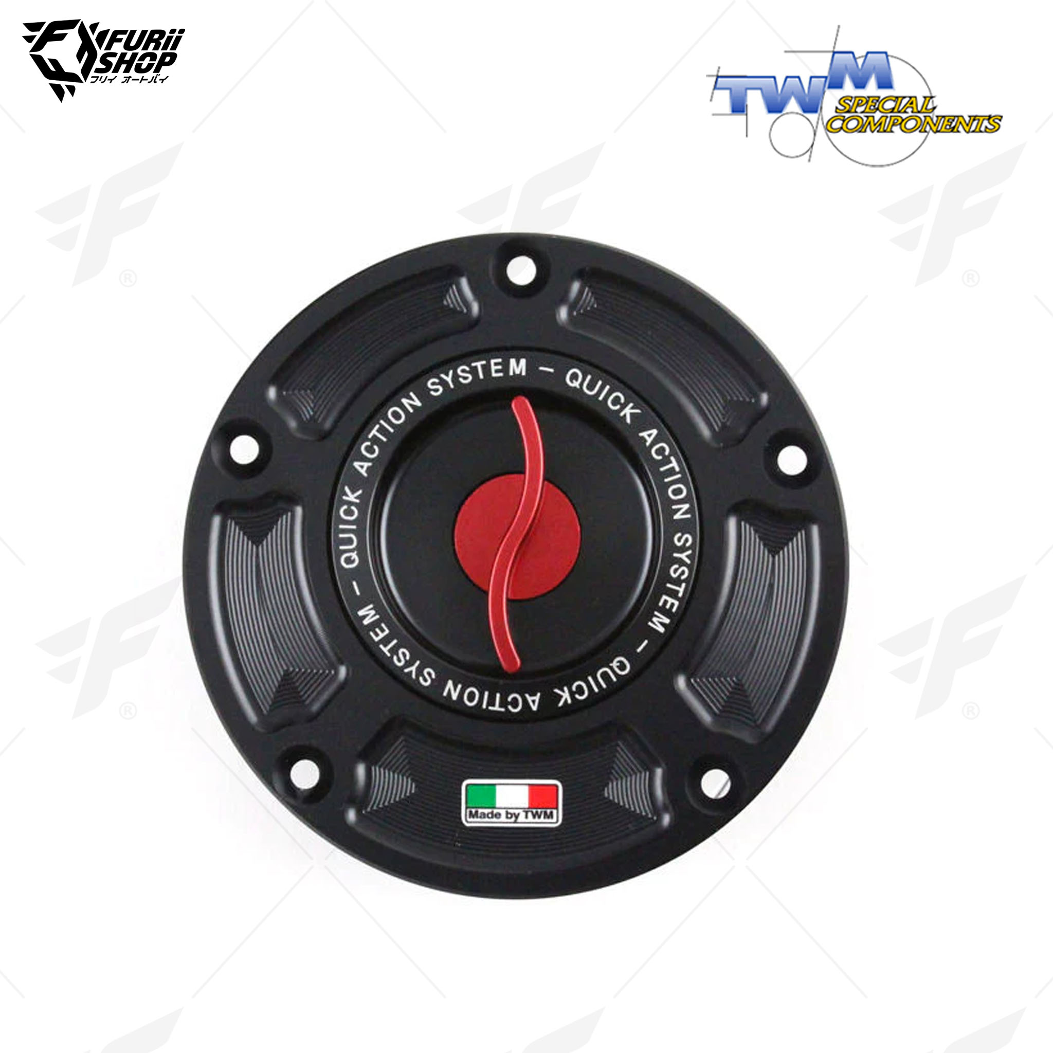 ฝาถังน้ำมัน Aluminium Fuel Cap TWM TTPR.01 : for Triumph DAYTONA 675/SPEED TRIPLE/STREET TRIPLE/TIGER – All Models