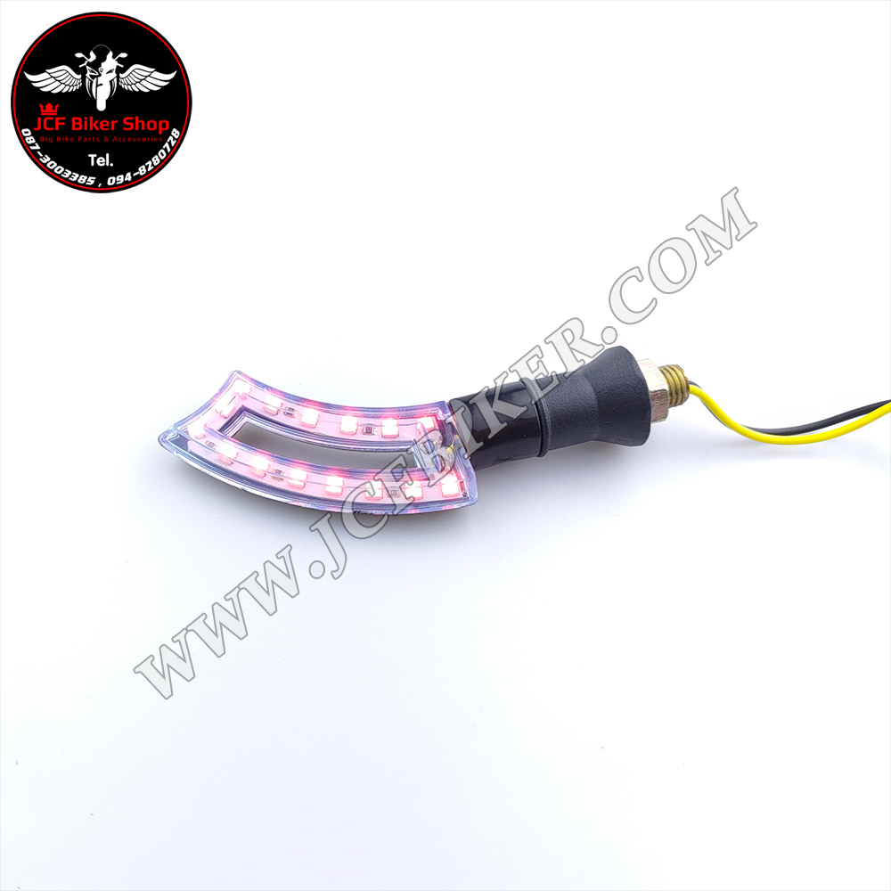 ไฟเลี้ยวแต่ง LED ทรงดาบงอ