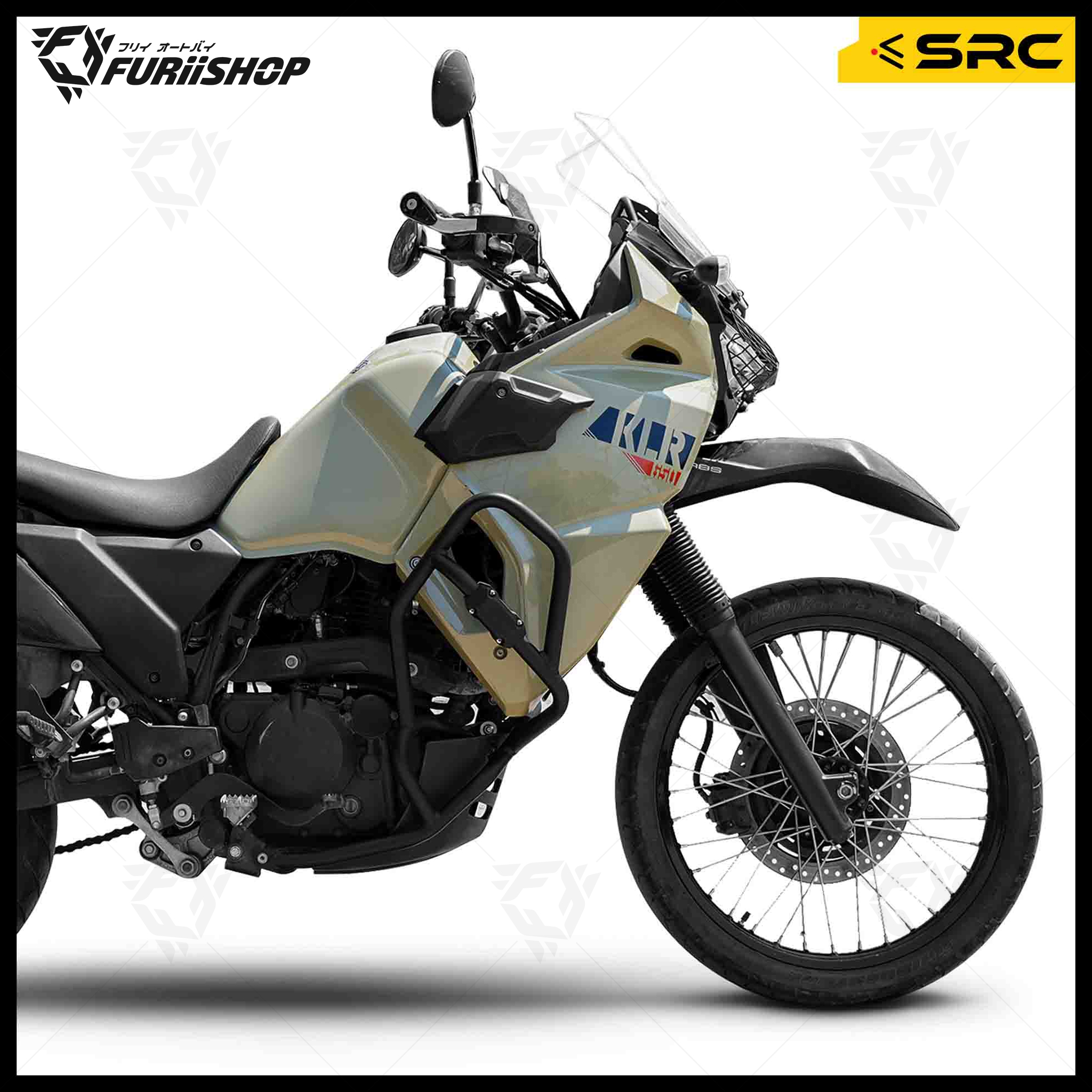 แคชบาร์ CRASH BAR SRC FOR KAWASAKI KLR 650