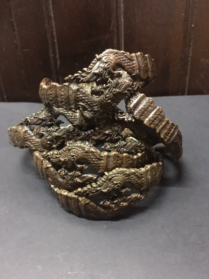 กำไลพญานาค งานทองเหลือง