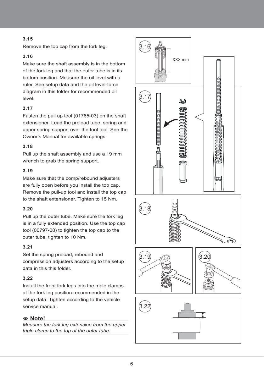 สปริงโช้คหน้า Ohlins FGK229 For Ducati Streetfighter V4 2020-2023