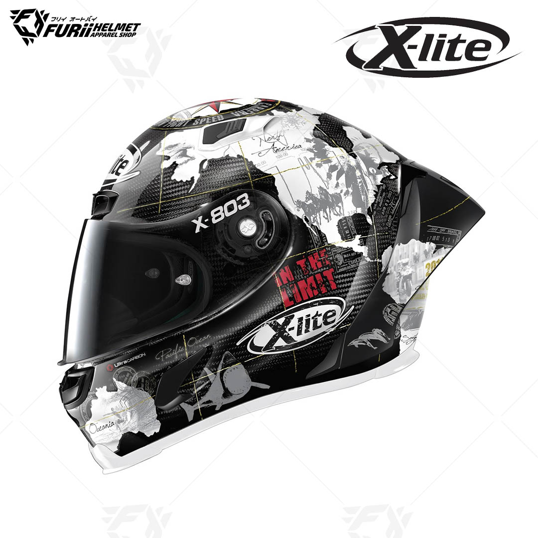 หมวกกันน็อค X-LITE : X-803RS ULTRA CARBON REPLICA C.CHECA CARBON60