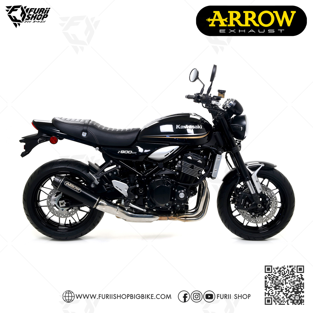 ท่อมอเตอร์ไซค์ ARROW DARK-CARBON SLIP-ON FOR KAWASAKI Z900RS ท่อแต่ง ท่อสูตร ท่อบิ๊กไบค์ ท่อBigbike ท่อไอเสีย