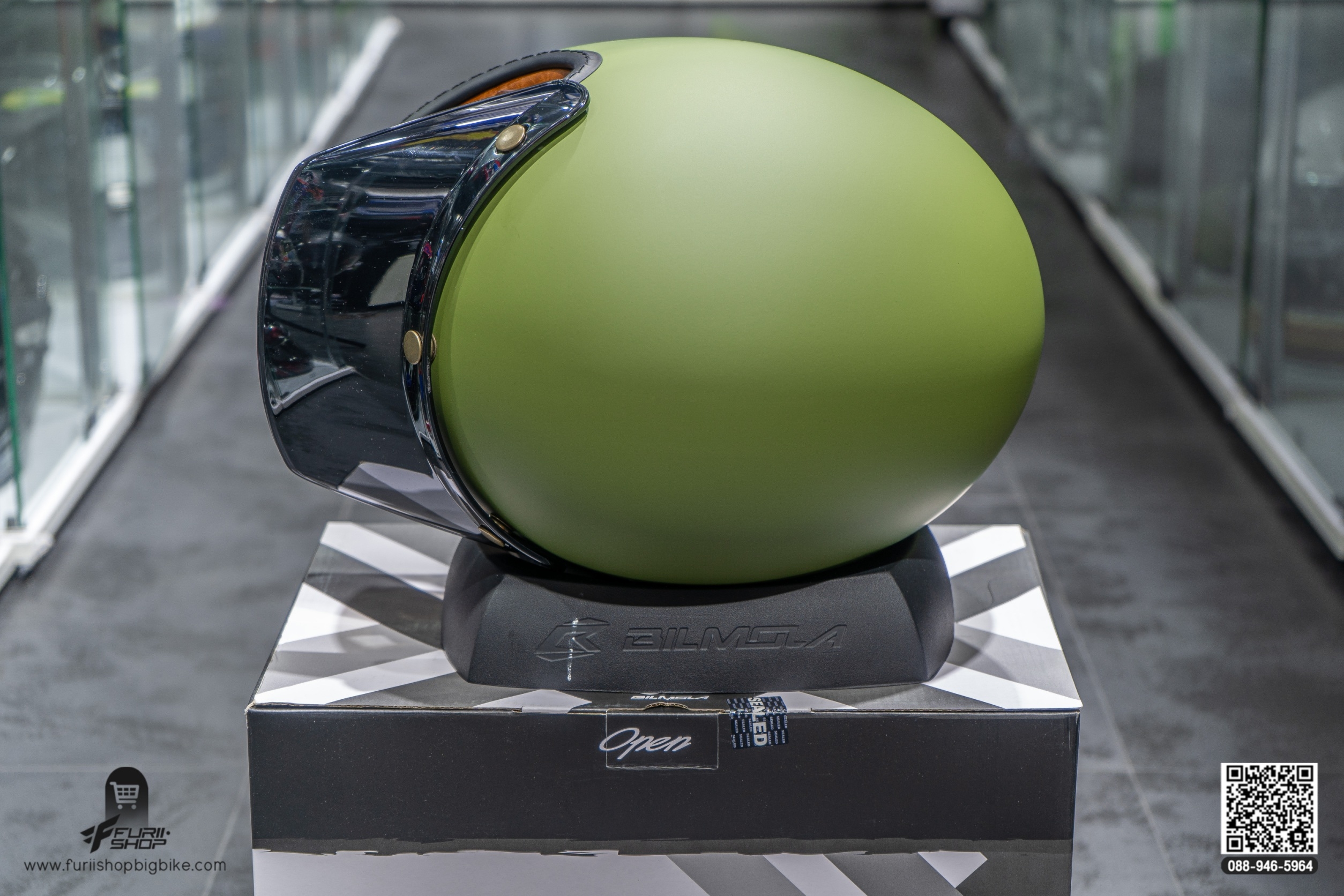 หมวกกันน็อค Bilmola RX100 Plain Green