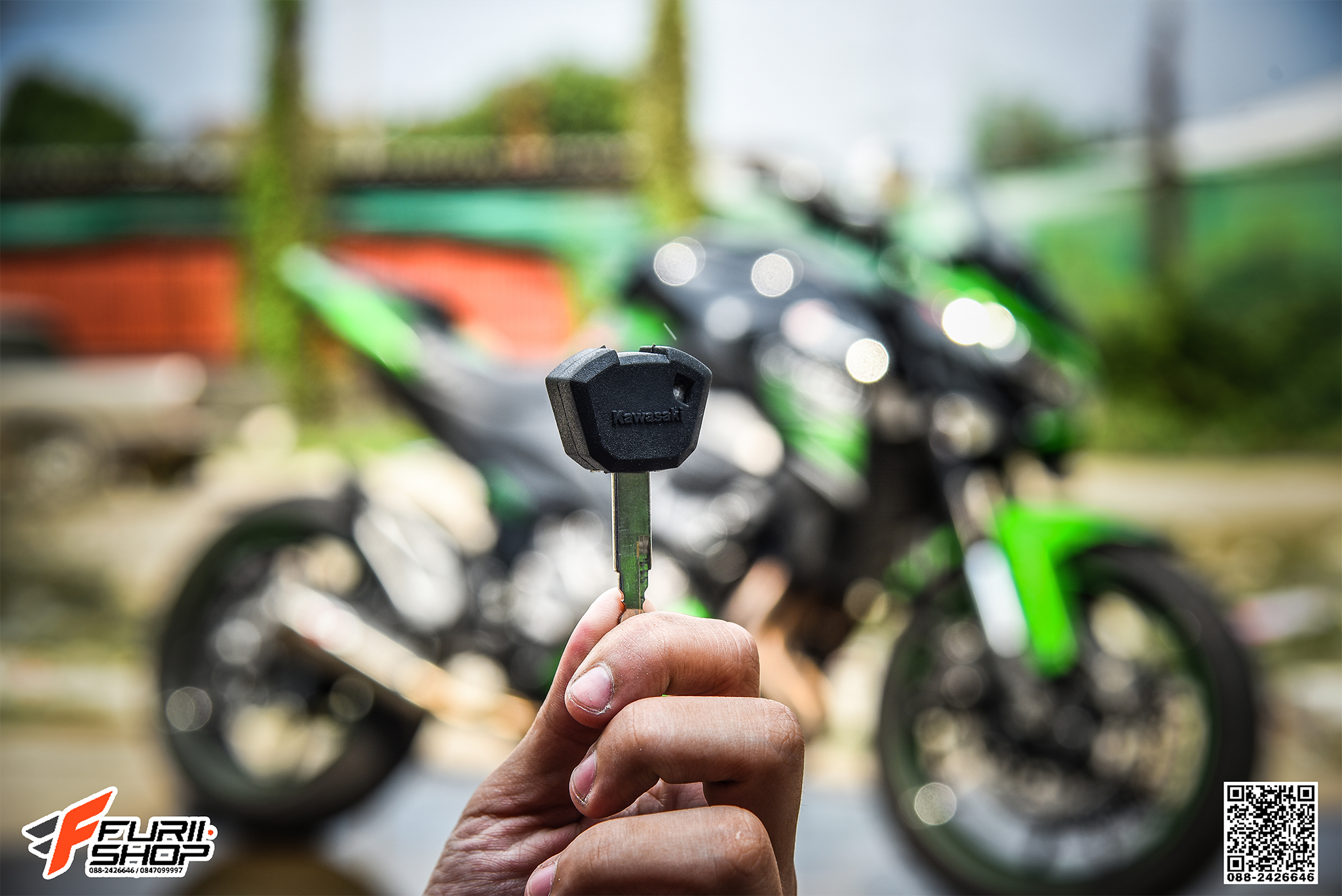 ซิลิโคนหุ้มกุญแจ KAWASAKI สีดำ FOR Z800