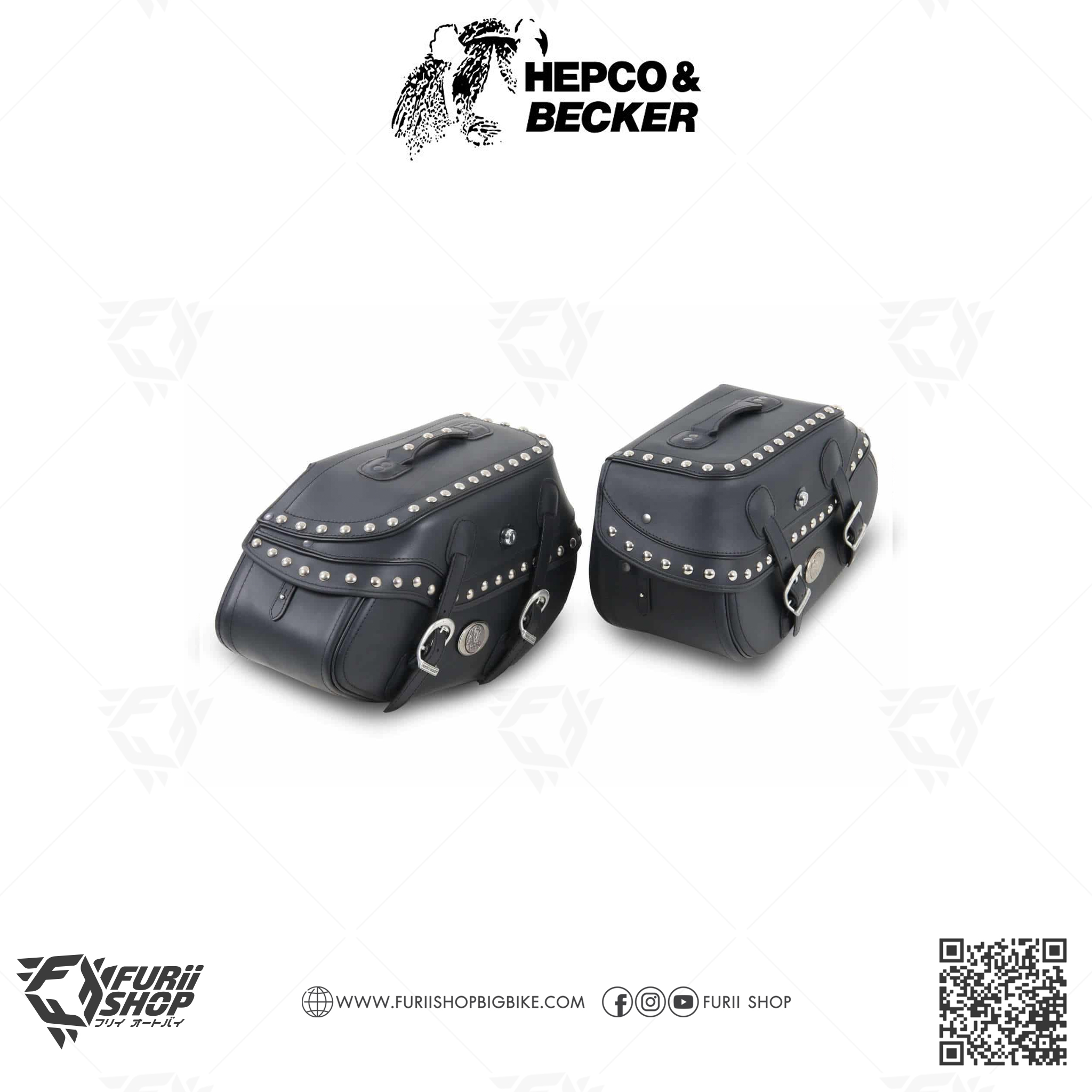 กระเป๋า HEPCO & BECKER :Buffalo Custom C-Bow Saddlebag Buffalo Custom Side Bag 30 Liters/Pair Black