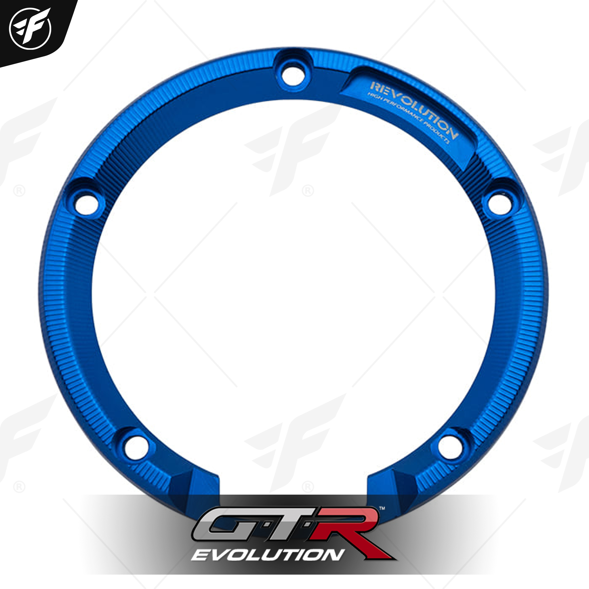 ฝาครอบฝาถัง CNC 3D REVOLUTION MONKEY-125/MSX-125 น้ำเงิน