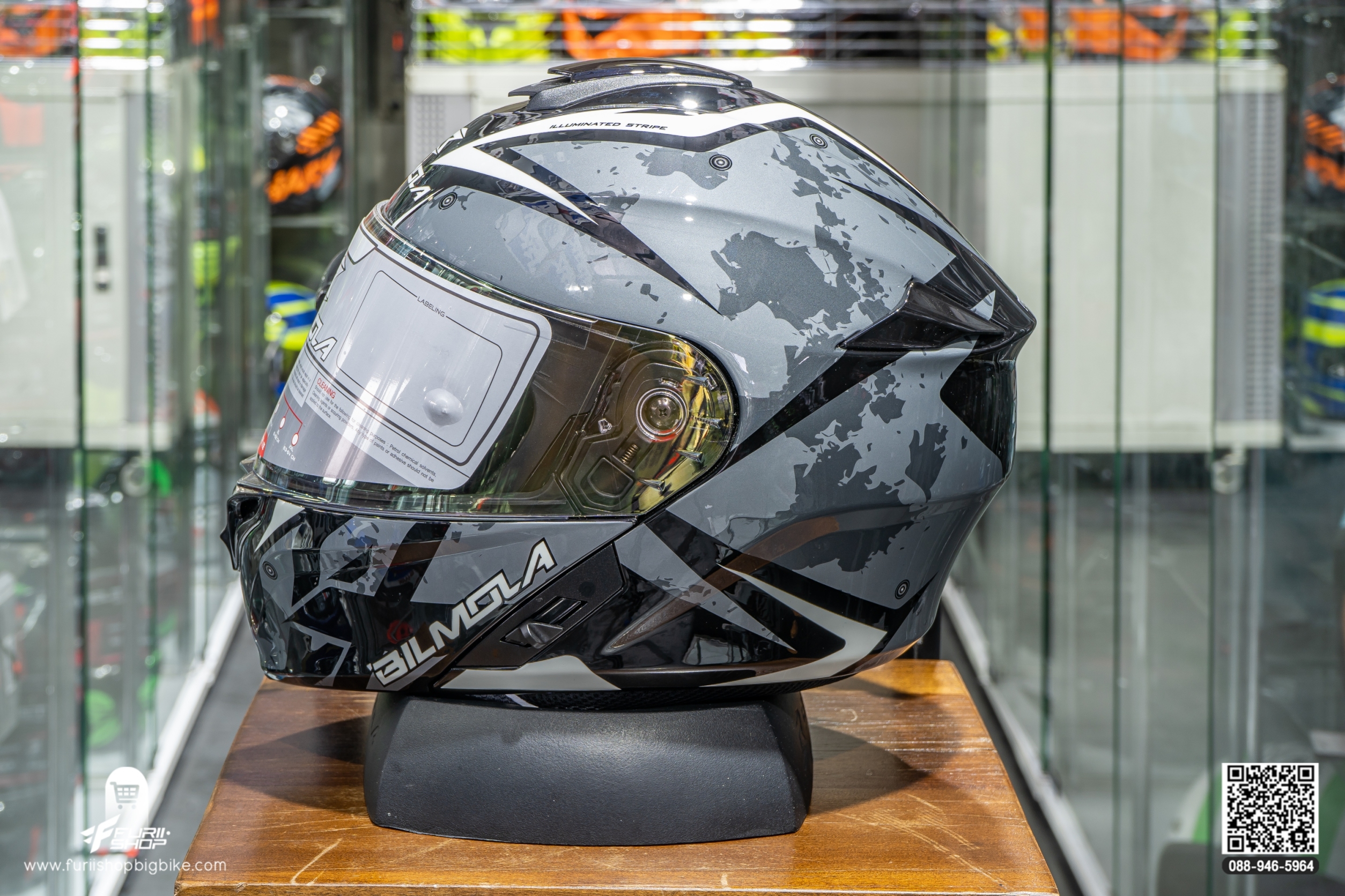 หมวกกันน็อค BILMOLA EXPLORER EVO BLACK (GLOSSY)