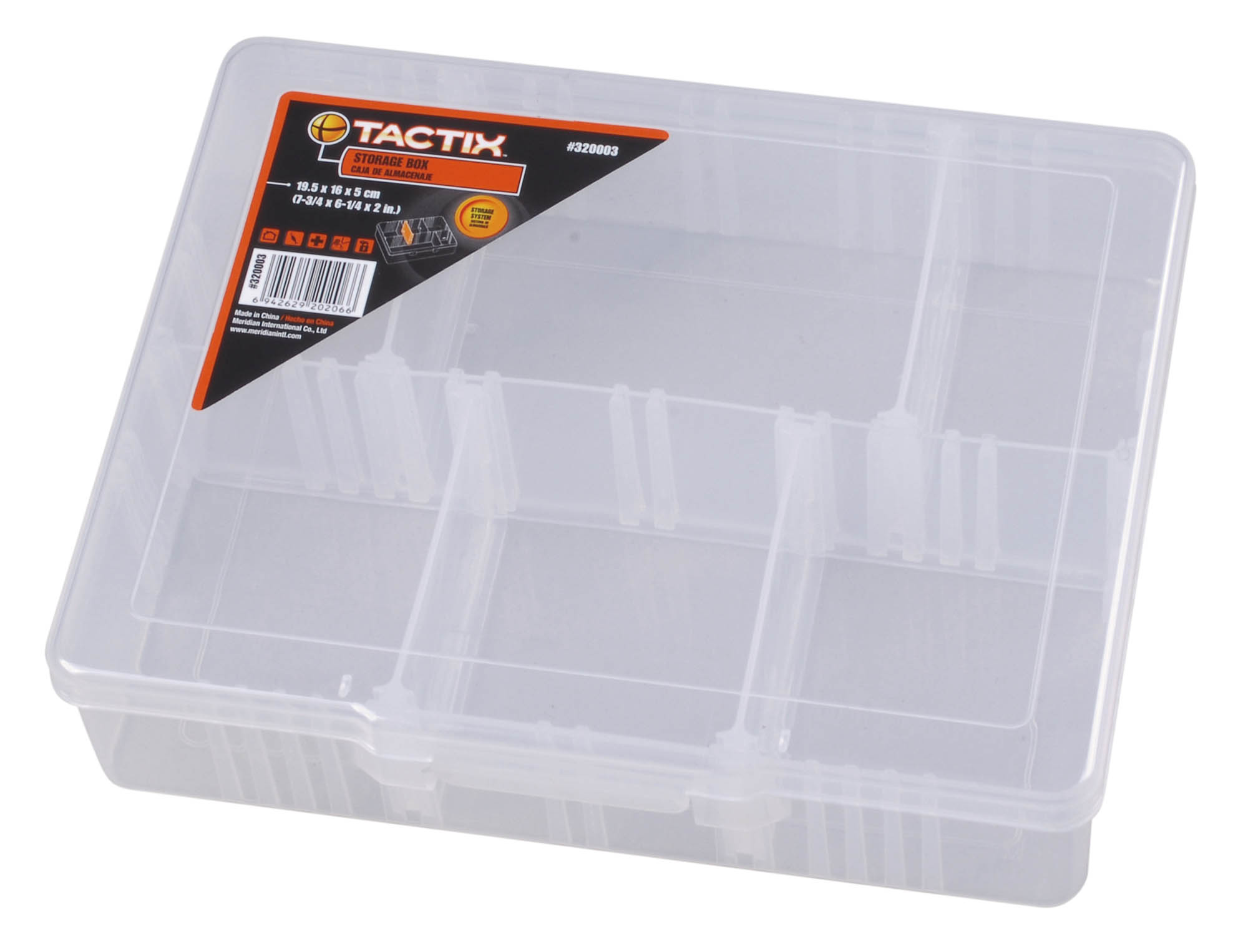 กล่องพลาสติก อเนกประสงค์ 6 ช่อง #320003 TACTIX