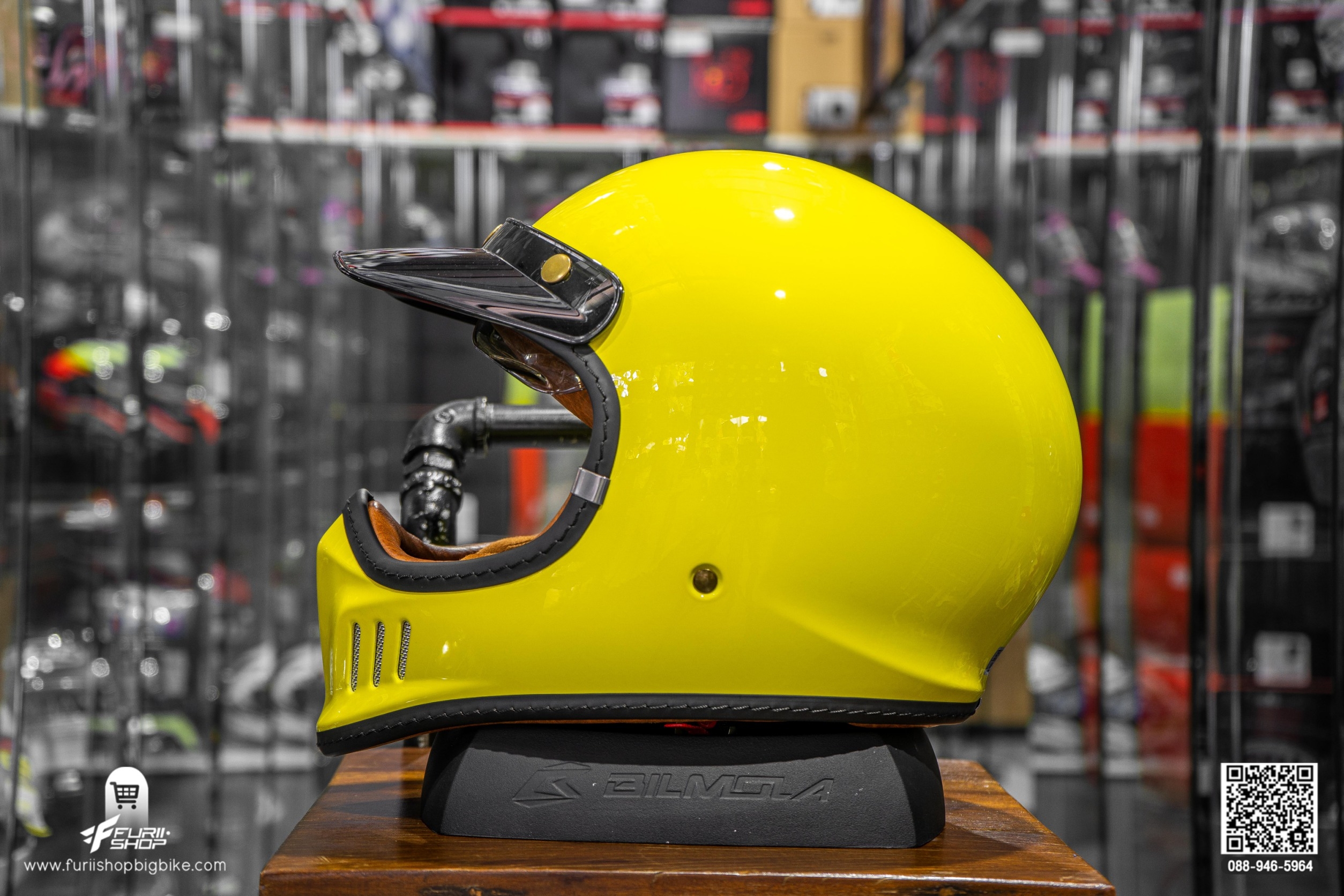 หมวกกันน็อค Bilmola RX100 Plain Yellow